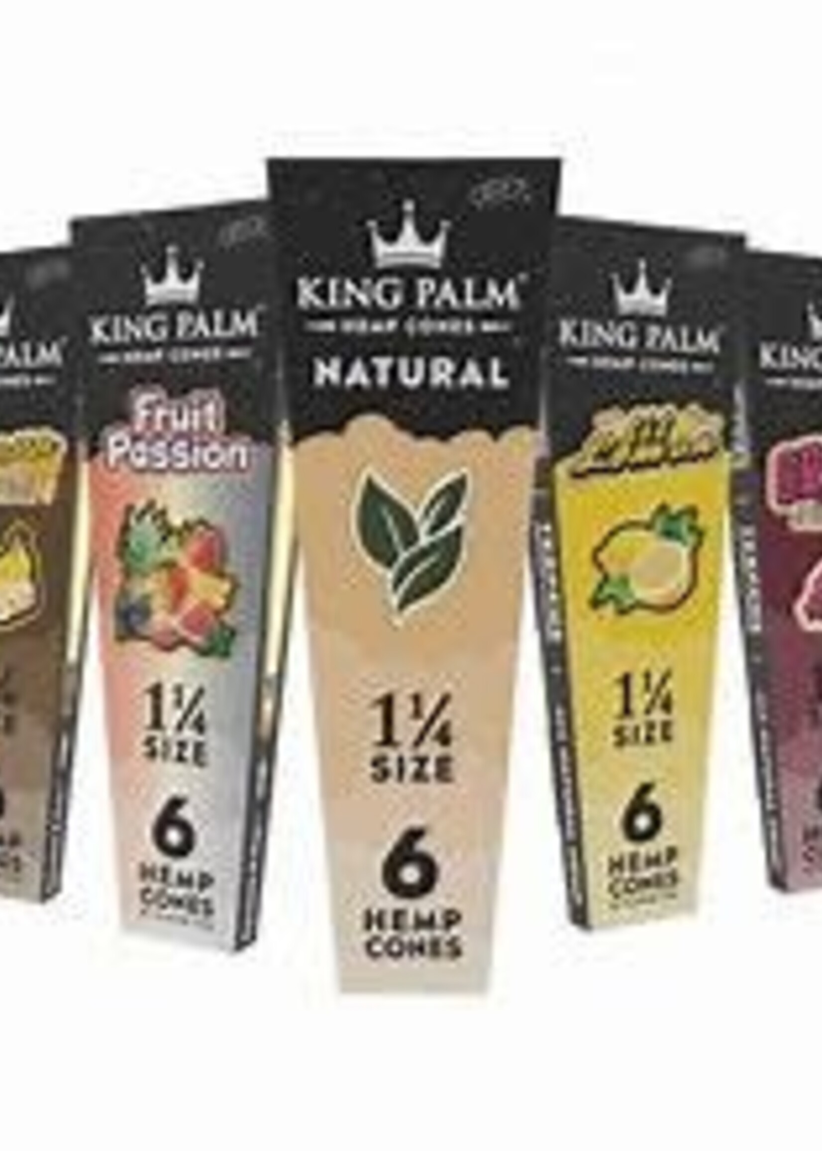 King Palm King Palm Hemp Cones 1 1/4 6pk Banana Foster