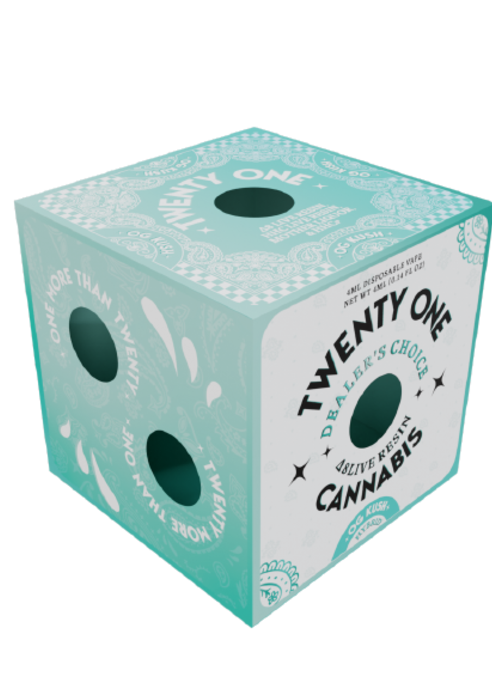 Twenty One Twenty One Disposable 4ML Dealer's Choice Blend OG Kush (Hybrid)