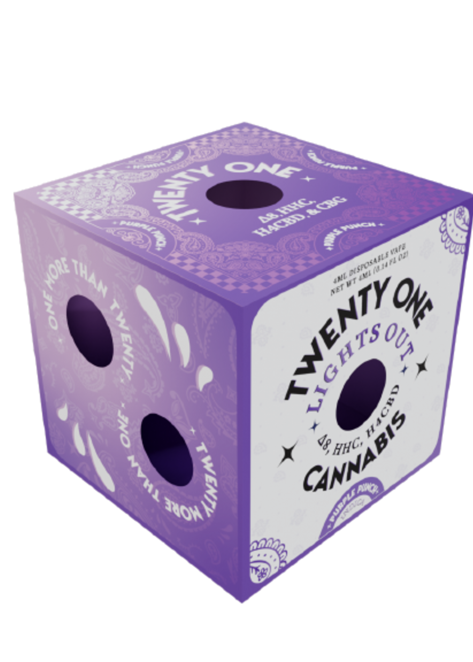 Twenty One Twenty One Disposable 4ML Dealer's Lights Out Blend Purple Punch (Indica)