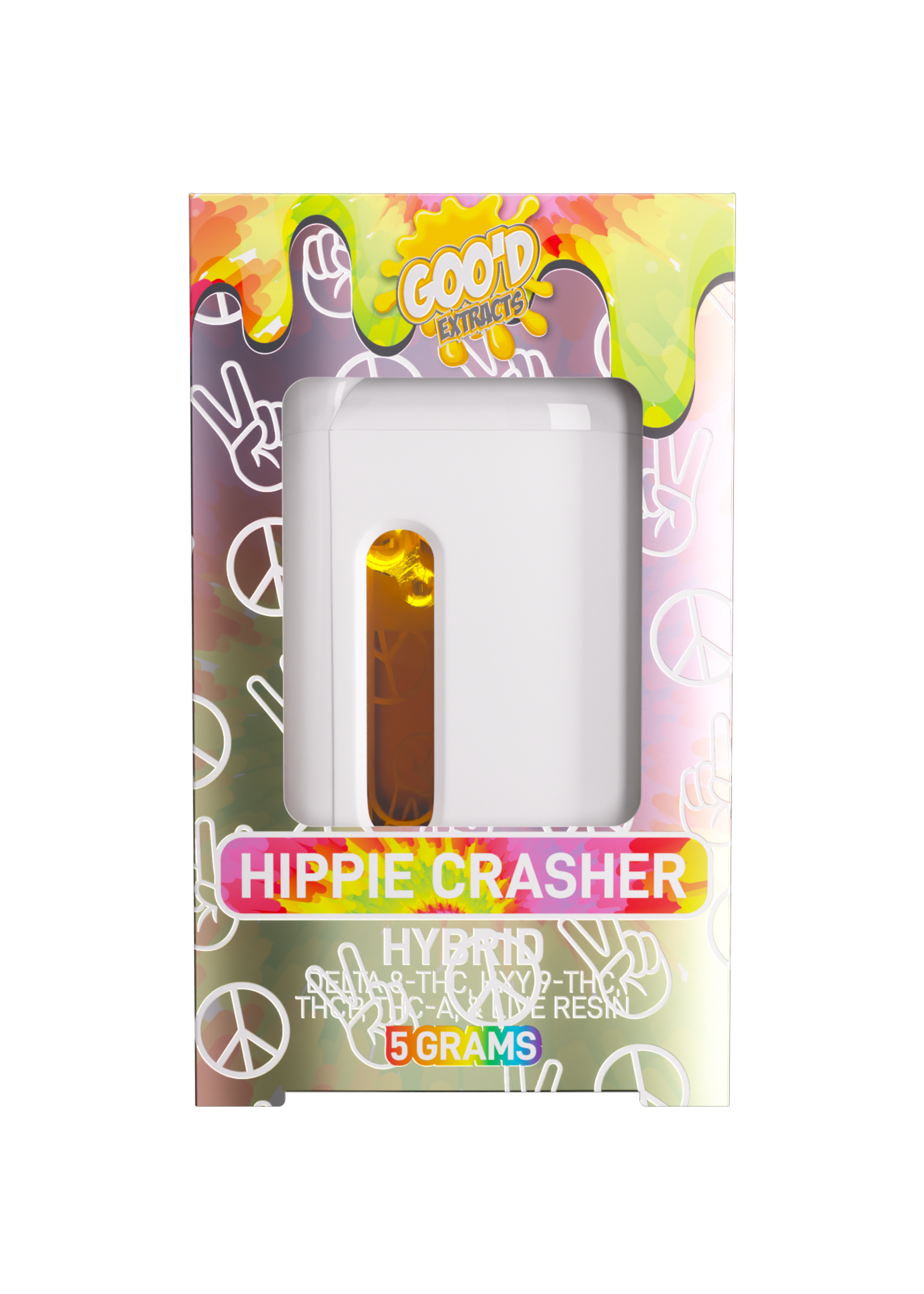 Goo'd Goo’d Extracts Disposable Vape 5g Blend Hippie Crasher Indica