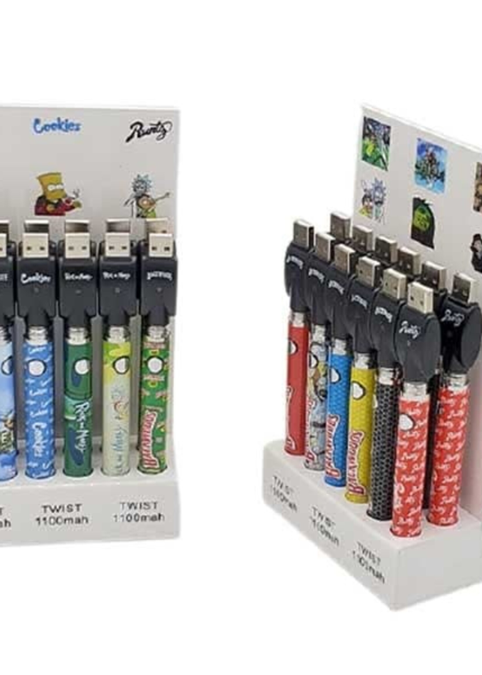 Backwoods Backwoods W/Characters 510 Thread Twist Battery 1100 MAH