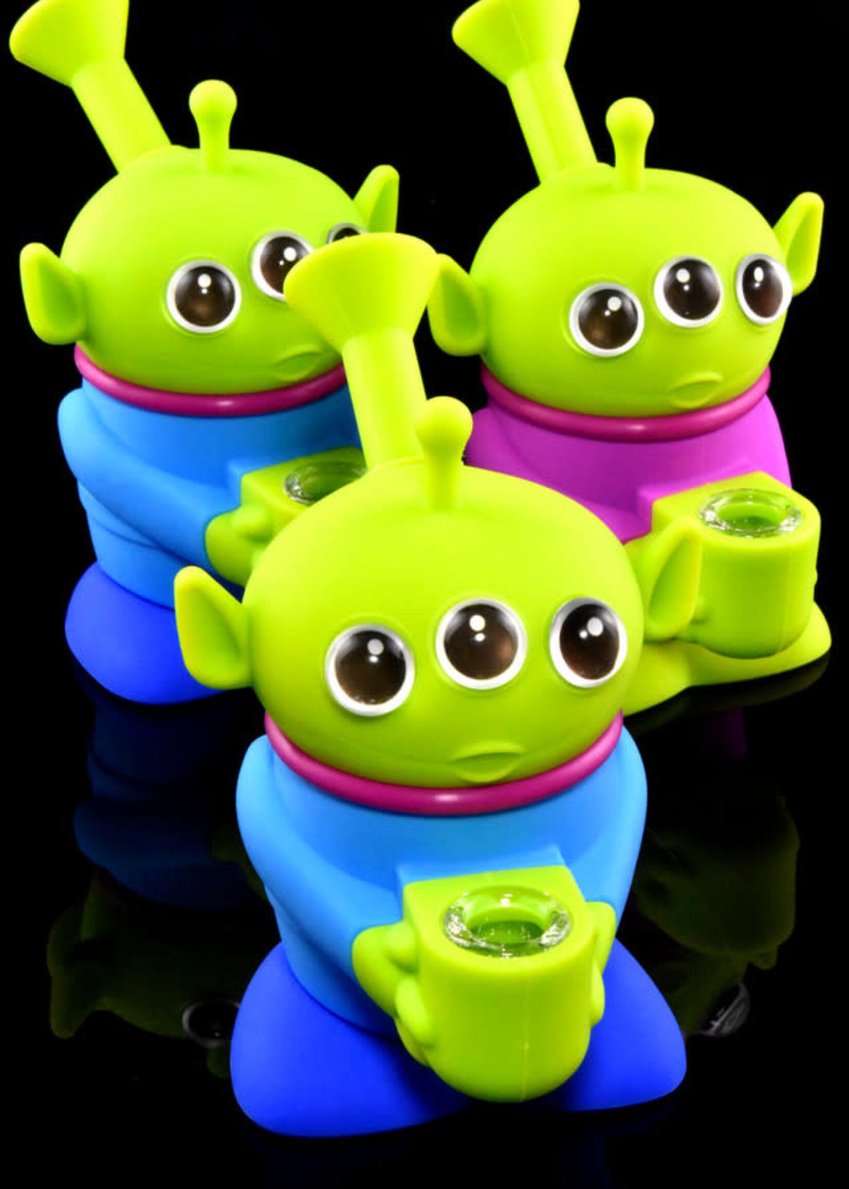 Small Silicone Alien Water Pipe