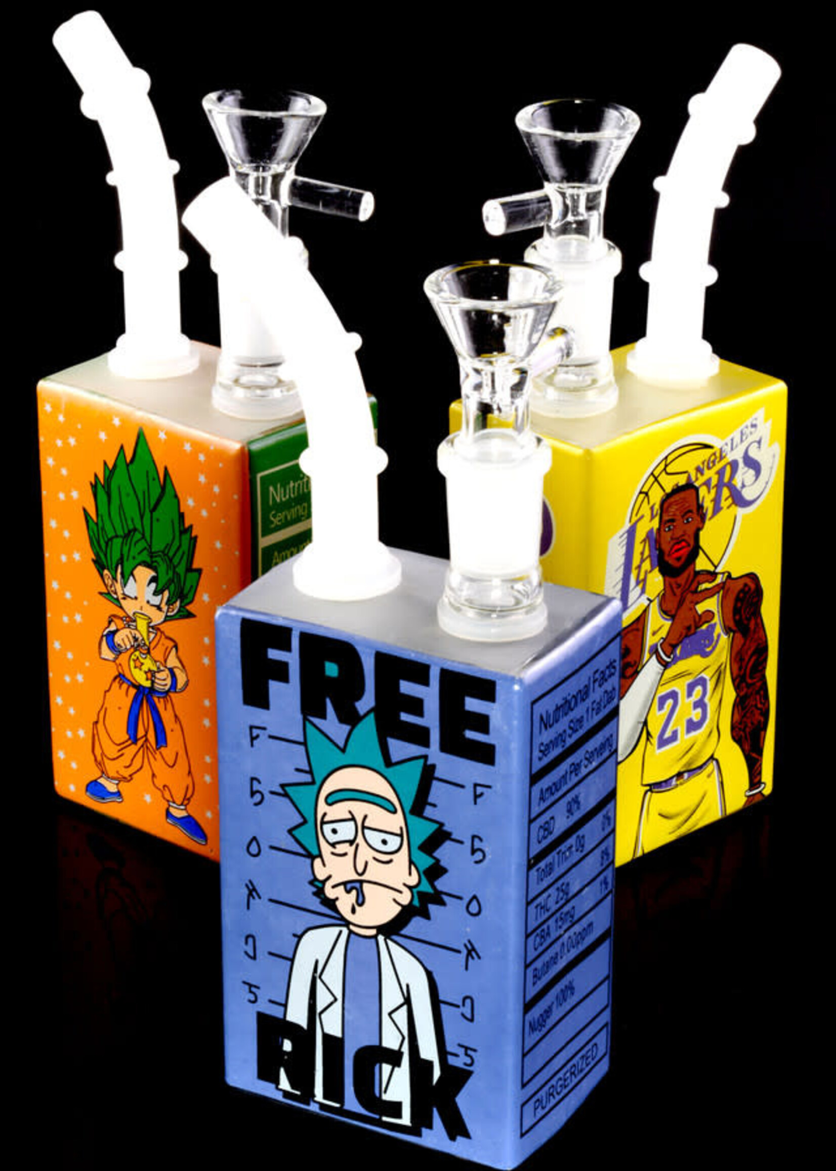 Small Stemless GoG Square Decal Water Pipe