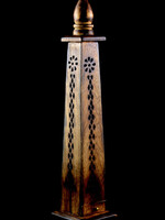 Wood Tower Incense Holder
