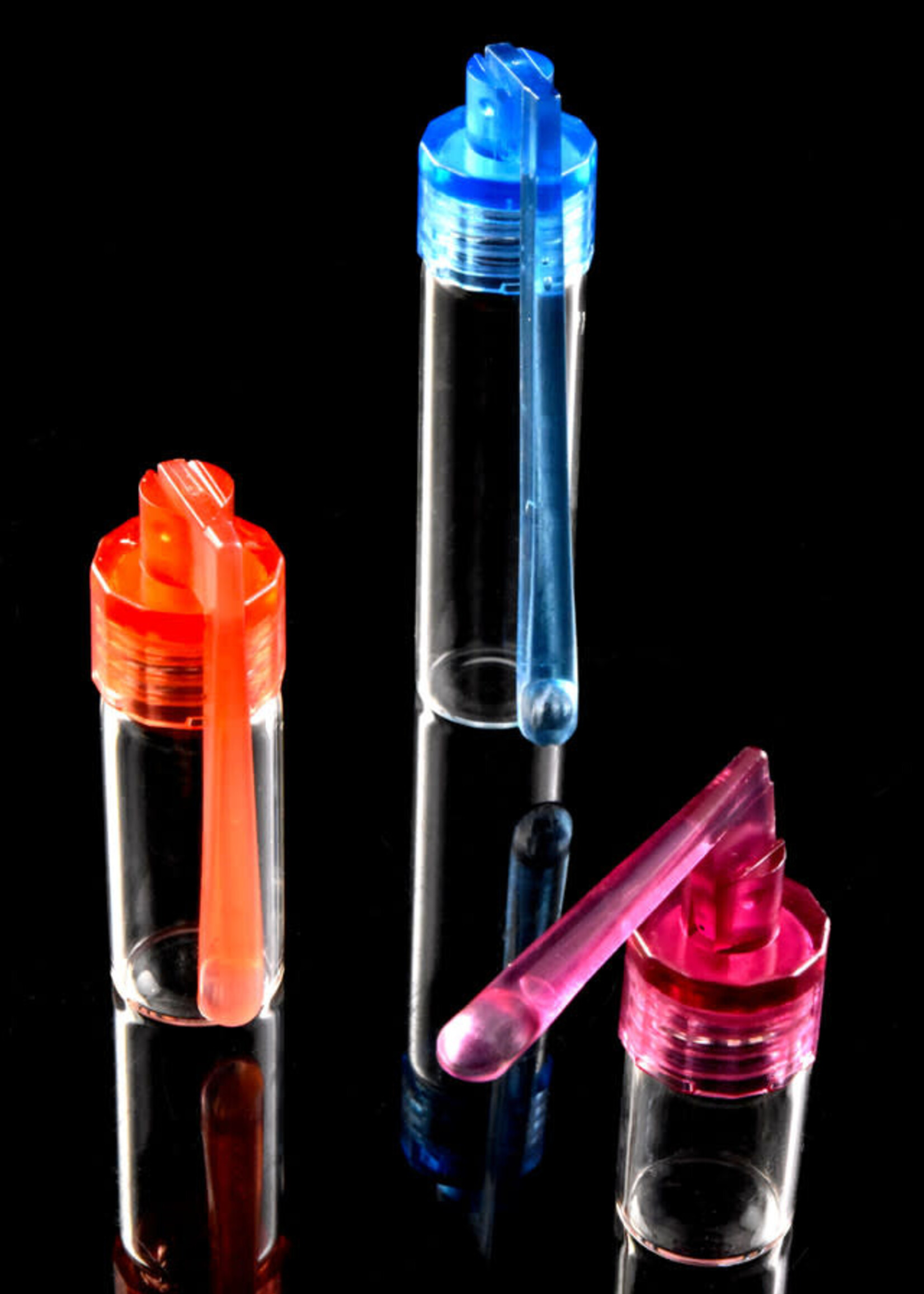 Plastic Bullet Snuff Vial with Spoon