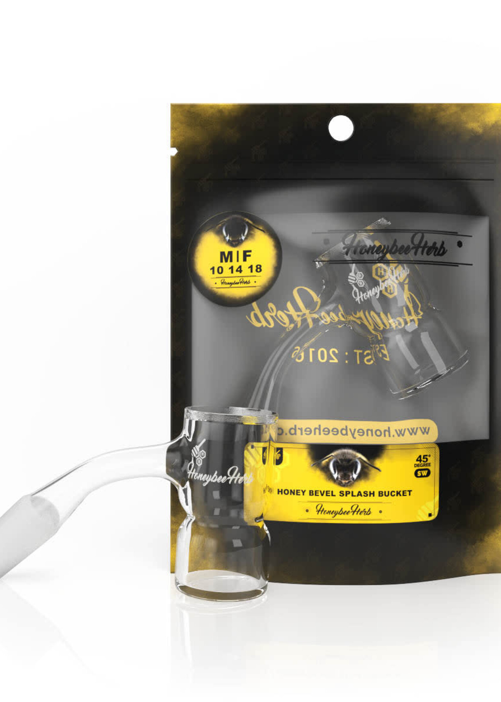Honeybee Herb Honeybee Herb Honey Bevel Splash Bucket 14M Banger