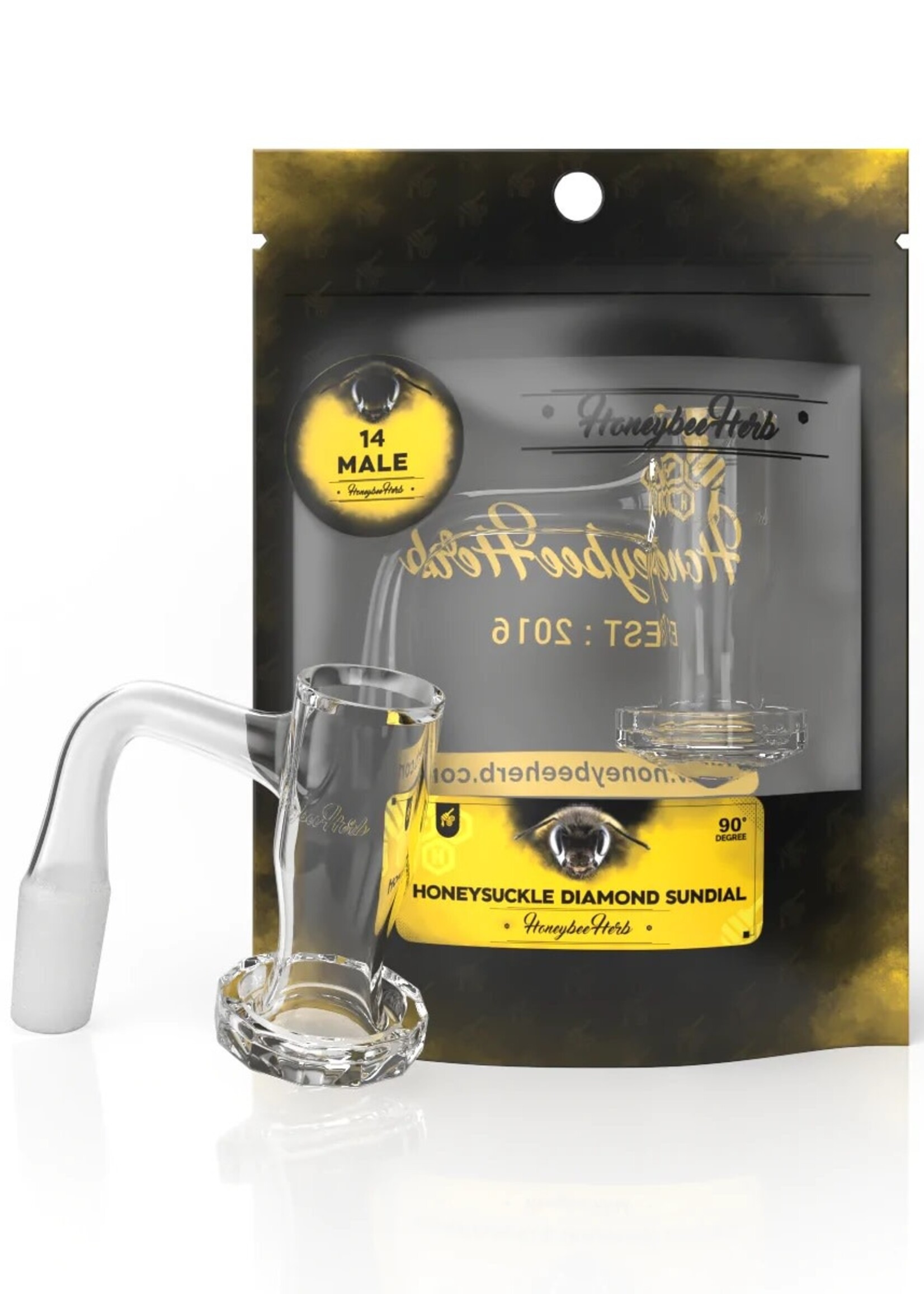 Honeybee Herb Honeybee Herb Honeysuckle Diamond Sundial Banger 14M
