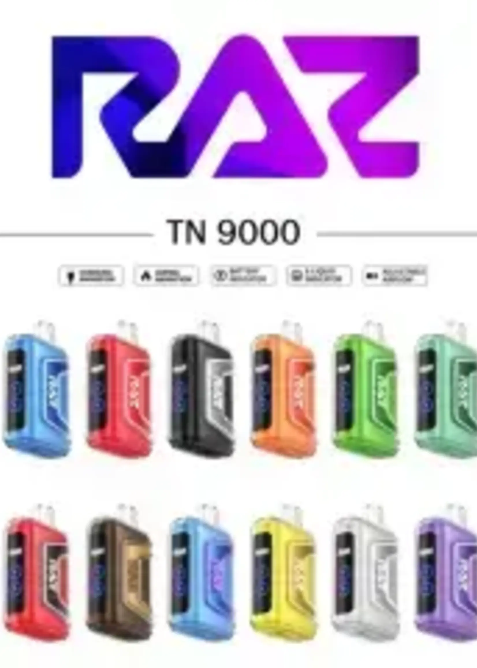 Raz Raz Mega 9000 Puff Rechargeable Disposable Vape Violet