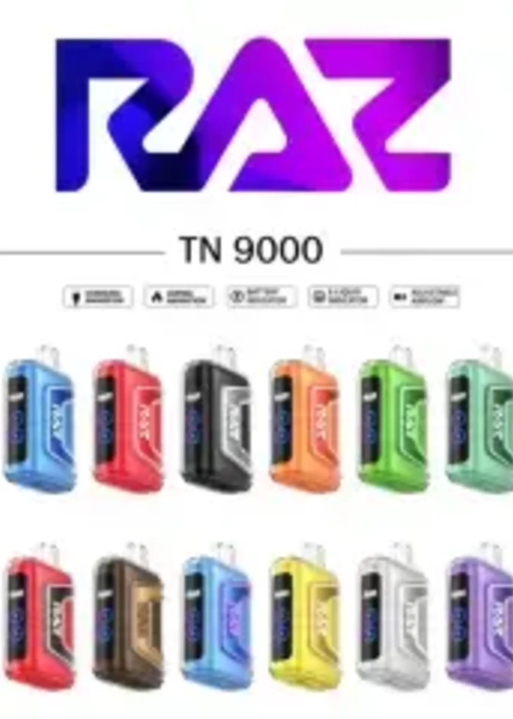 Raz Raz Mega 9000 Puff Rechargeable Disposable Vape Tiffany