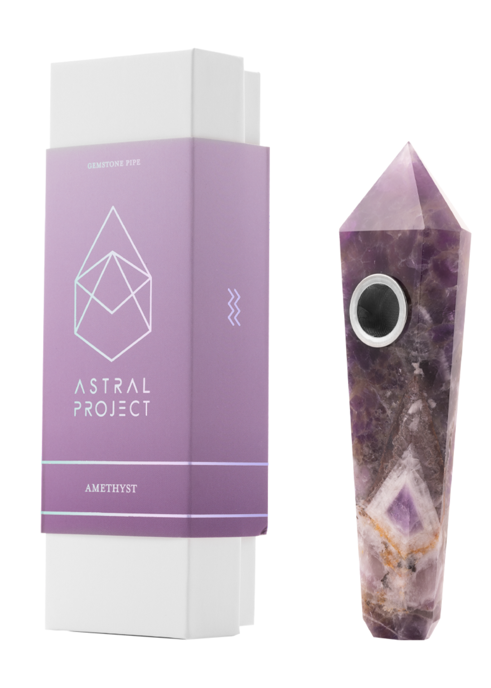 Astral Project Astral Project Gemstone Spoon Pipes Pointed Assorted Colors