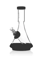 Grav GRAV DECO BEAKER IN SILICONE CLEAR AND BLACK