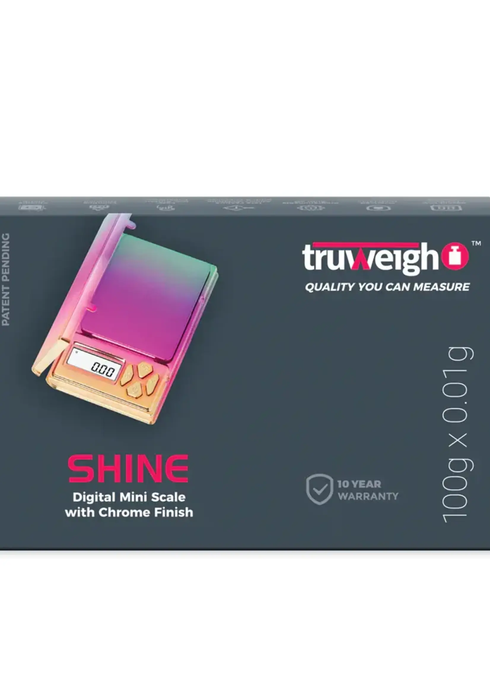 Truweigh Truweigh Shine Scale 100gx0.01g Rainbow