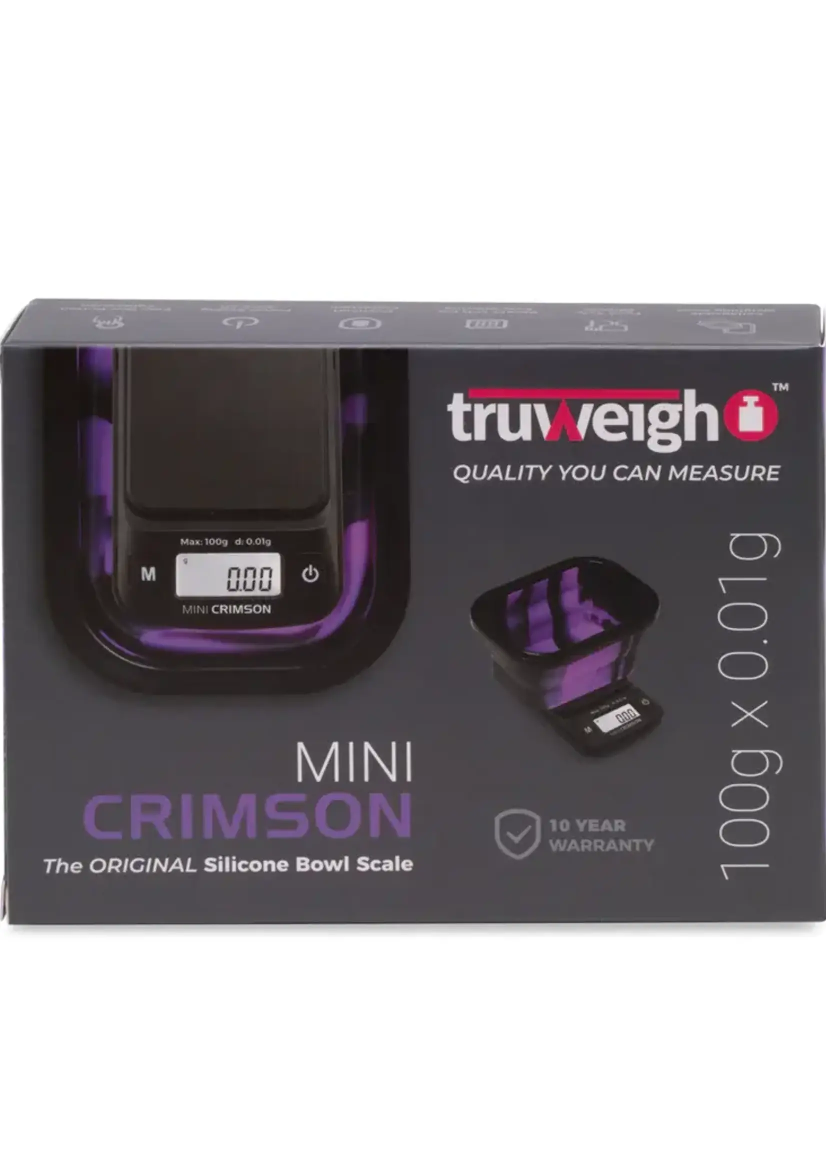 Truweigh Truweigh Mini 100gx0.01g Crimson Scale Black/Purple