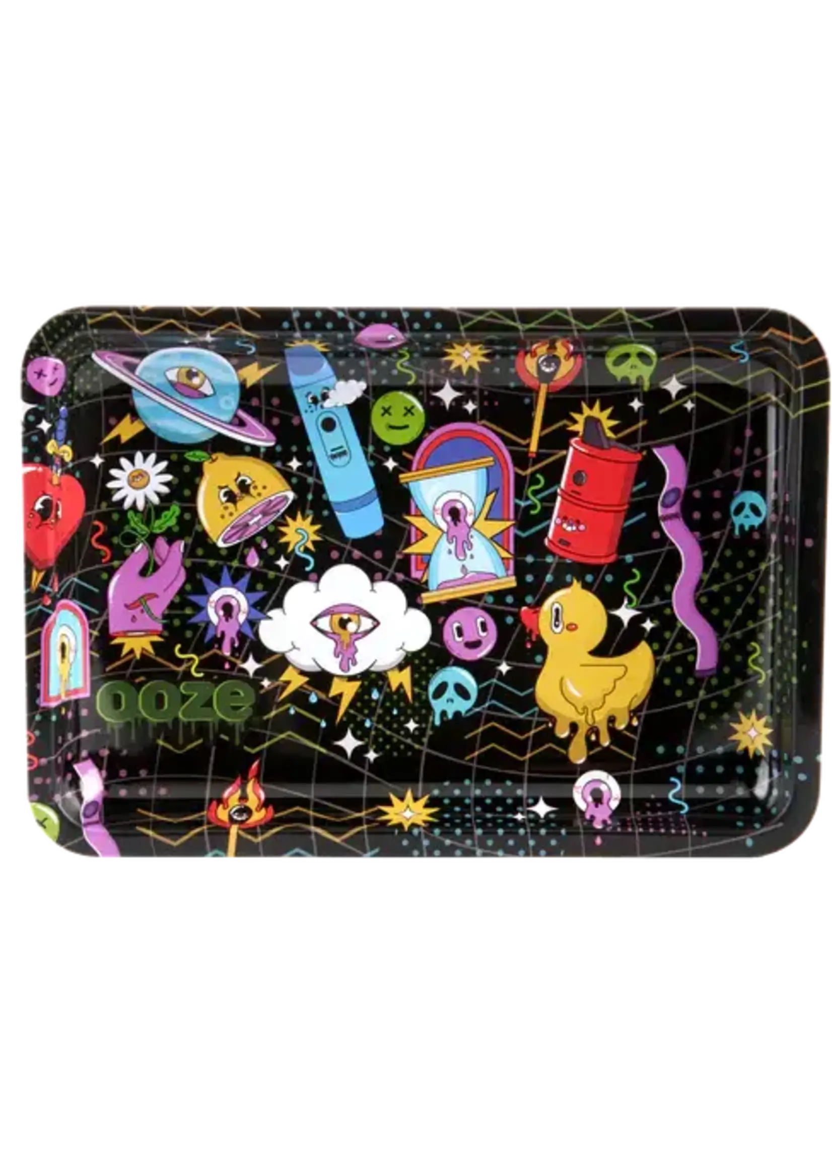 Ooze Ooze Rollling Tray Metal Time Warp Small