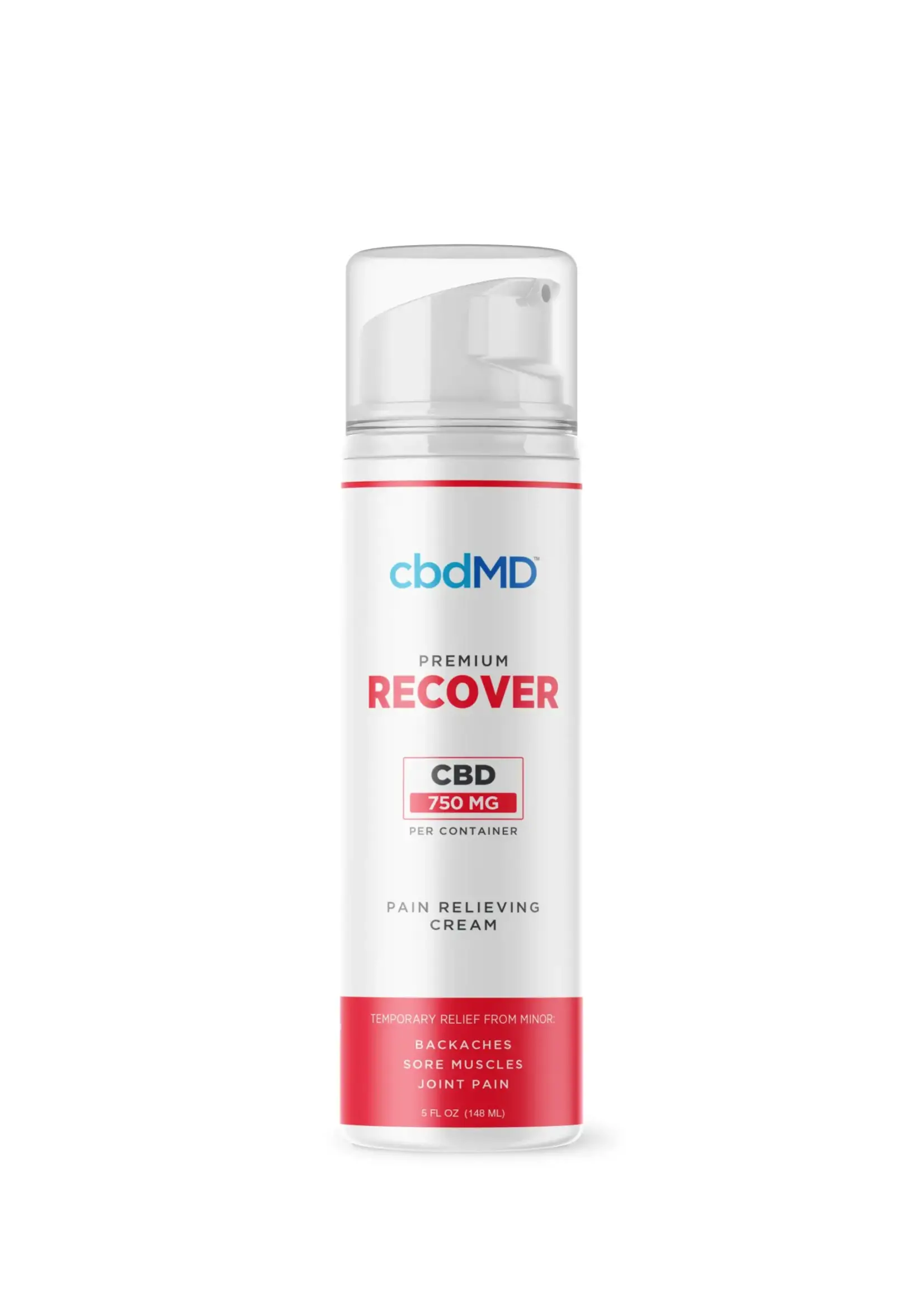 CBDMD CBDMD 750mg Recover Pain Relieving Cream Airless Pump