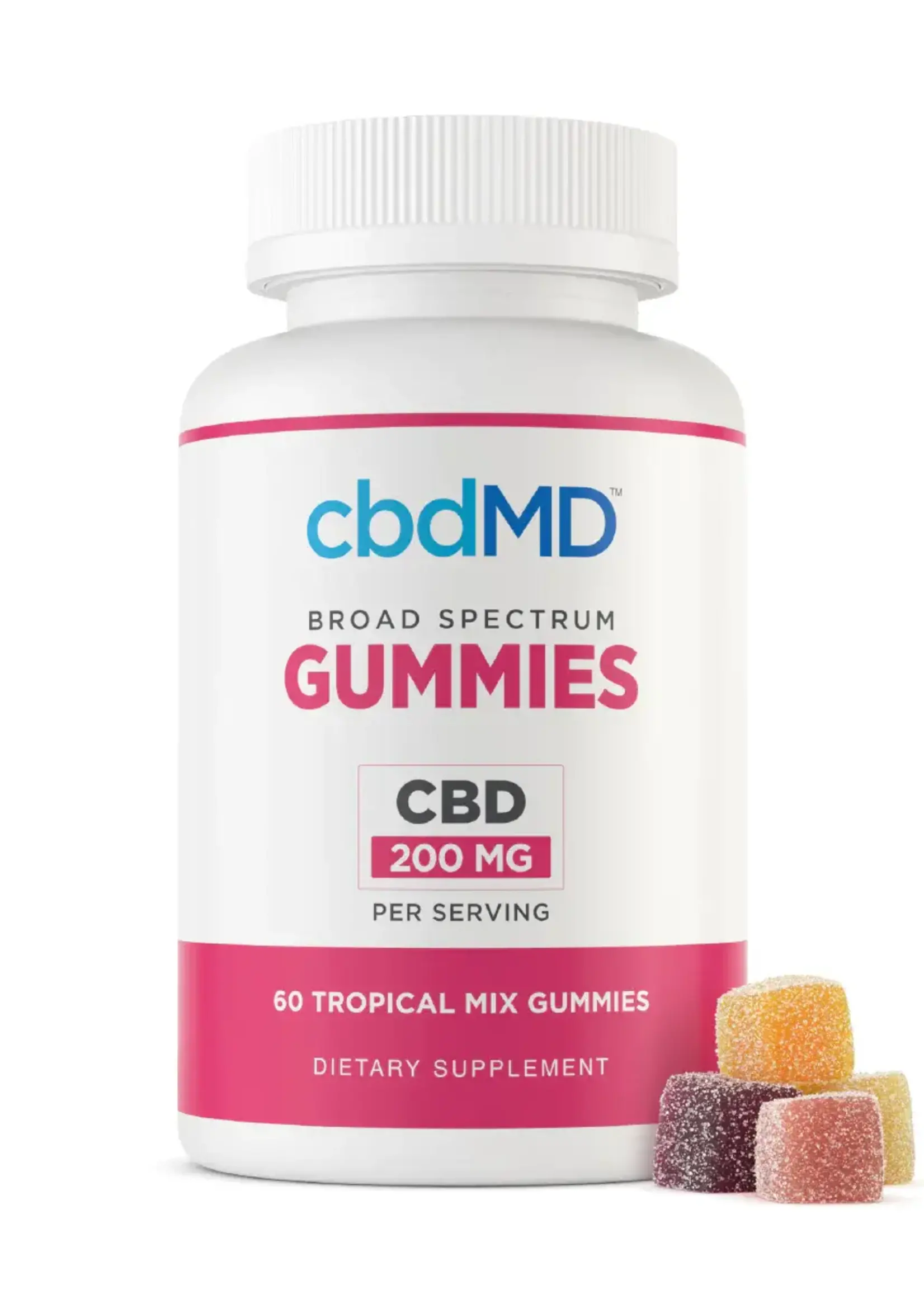 CBDMD CBDMD Broad Spectrum Gummies 200MG Each 60CT
