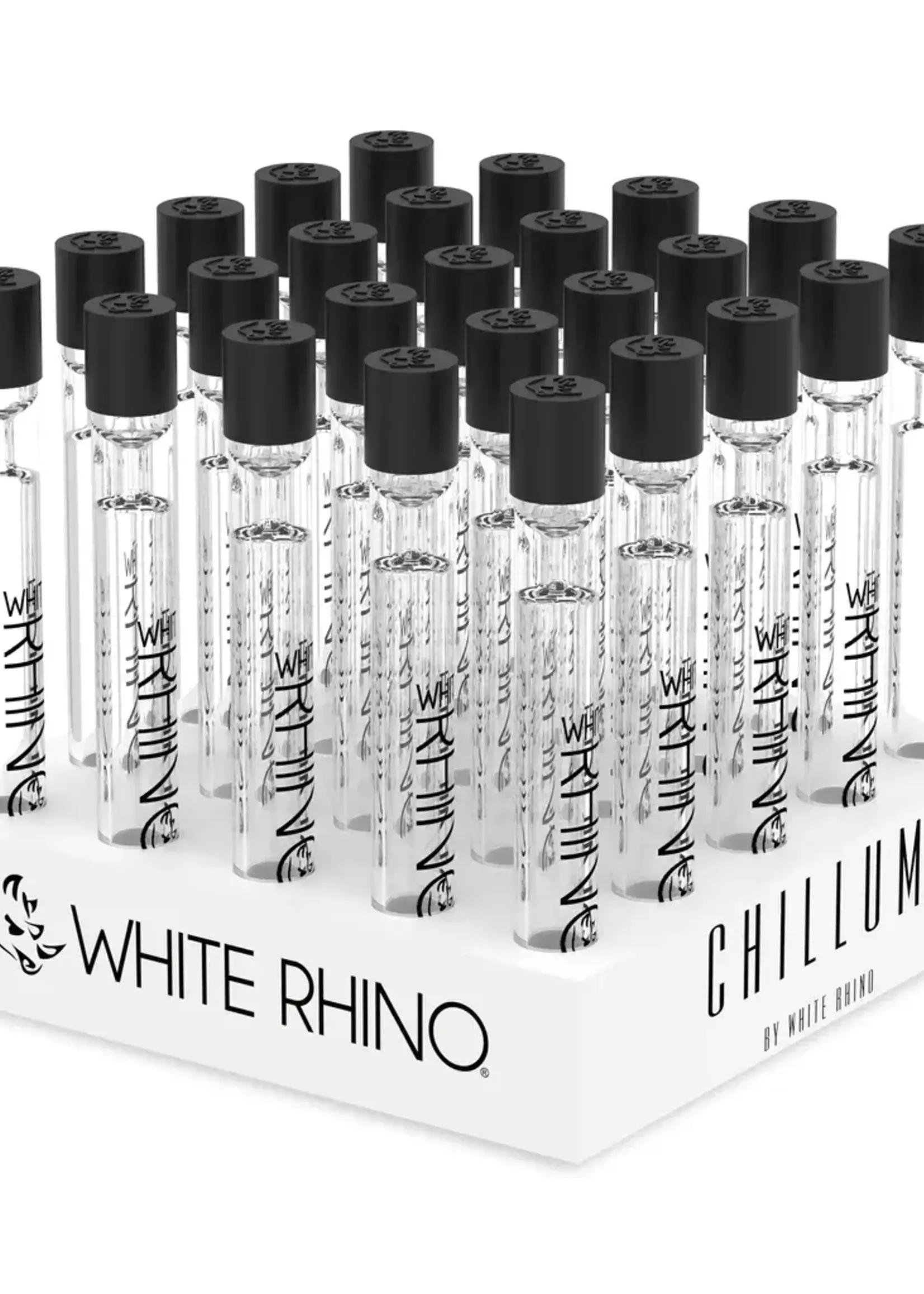 White Rhino White Rhino Glass Chillum With Silicone Cap