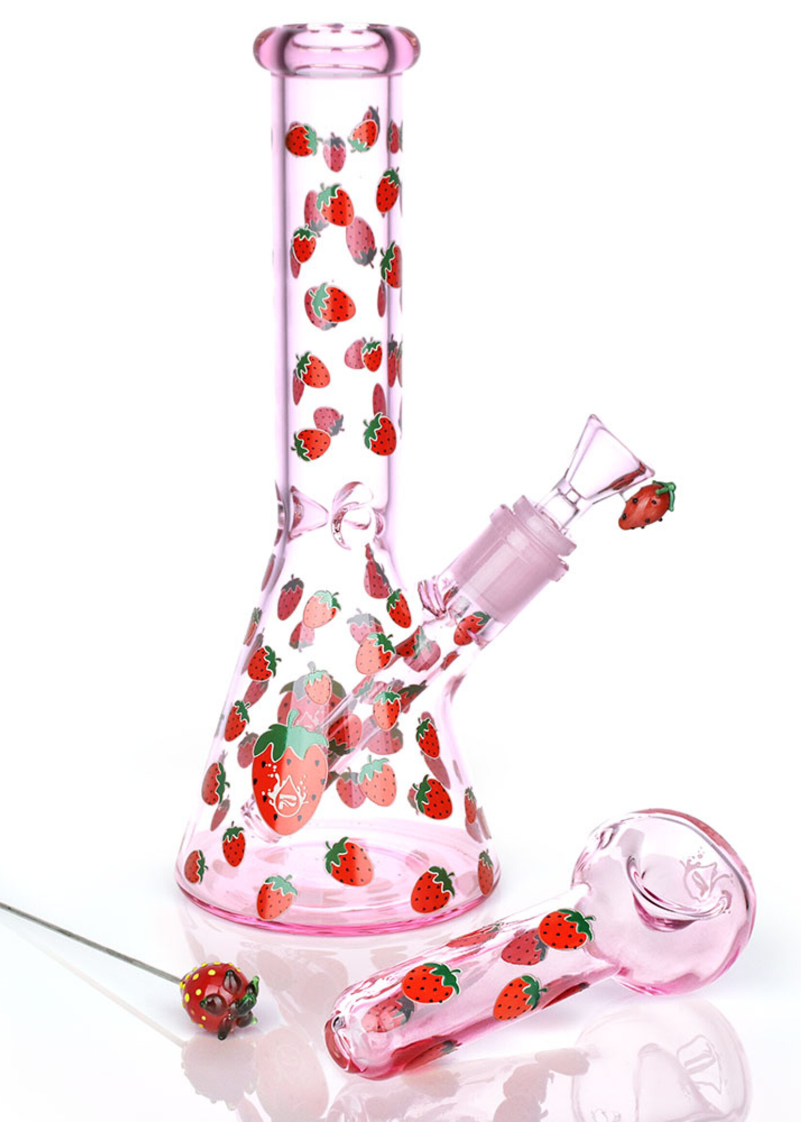 Pulsar Pulsar Fruit Series Strawberry Cough Glow Herb Pipe Duo Kit