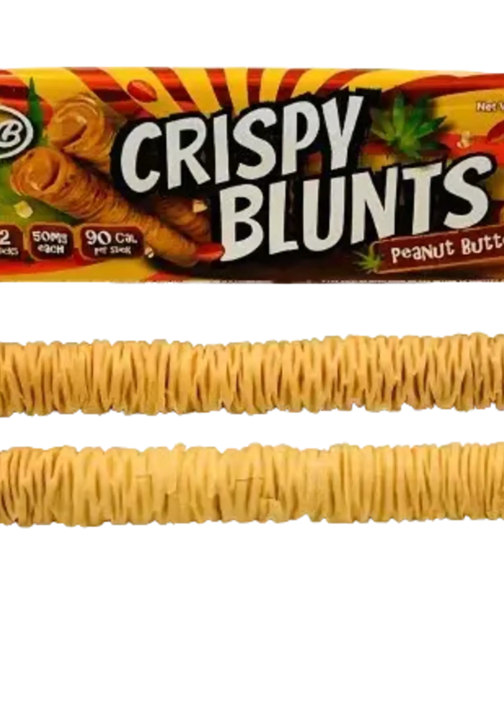 Crispy Blunts Crispy Blunts D9 100mg Edibles 10 Bags (2pc @ 50mg) Peanut Butter