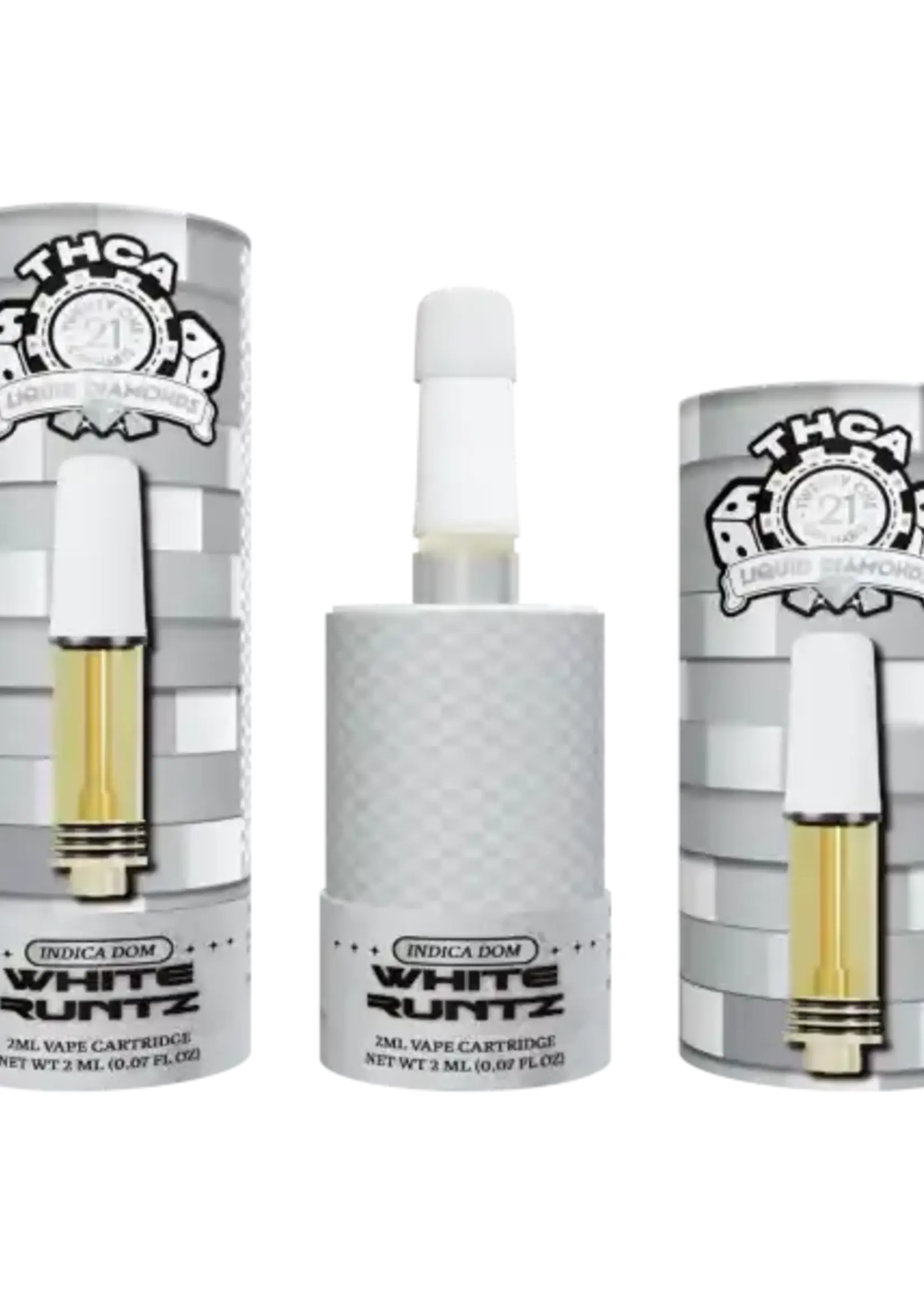 Twenty One Twenty One Cartridges 2mL THCa White Runtz Indica