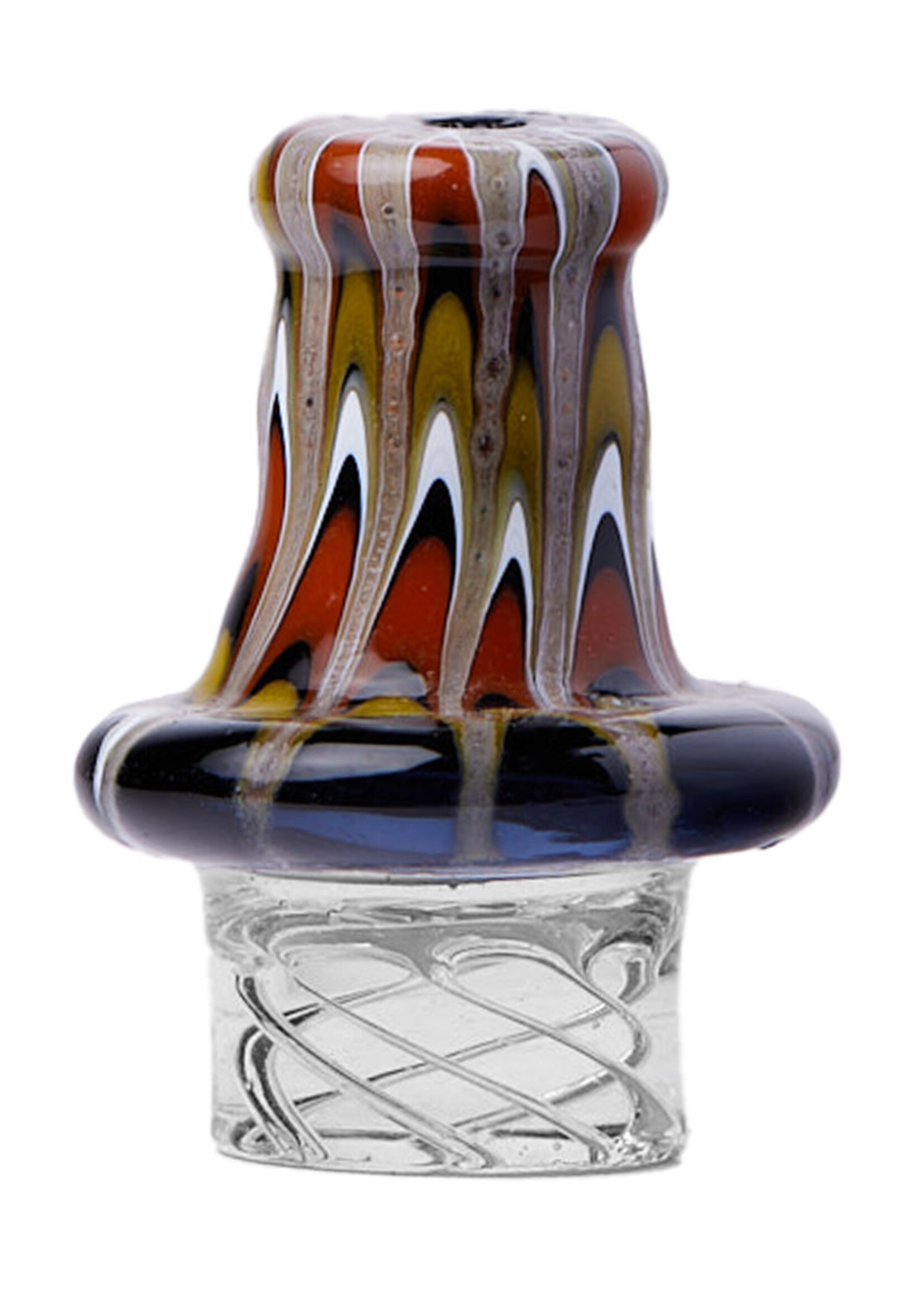 Spiral Carb Cap Wavy Spinner