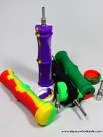 4.25'' 10mm Stainless Steel Tip Silicone Nectar Collector
