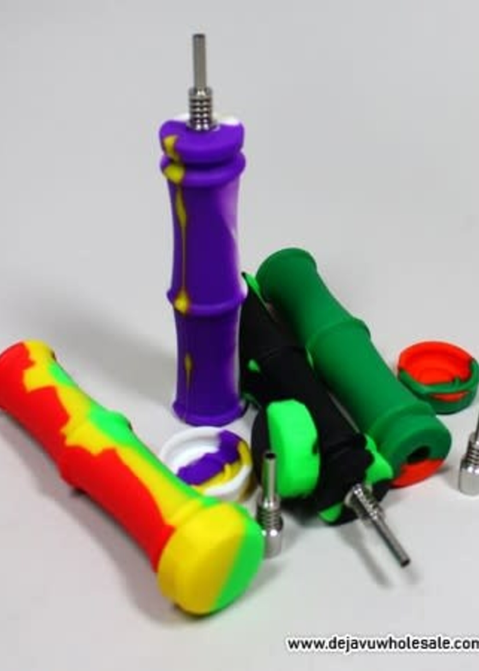 4.25'' 10mm Stainless Steel Tip Silicone Nectar Collector