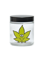 Pulsar Pulsar 420 Jars x Wokeface Clear Screw Top Toke Face