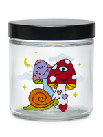 Pulsar Pulsar 420 Jars x Wokeface Clear Screw Top Woke Cosmic Mushroom