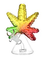 420 Leaf Glass Water Pipe 6.5"