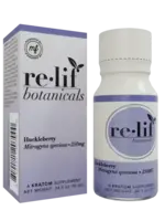 Relif Botanicals Relif Botanicals Kratom Extract Shot 250mg Huckleberry