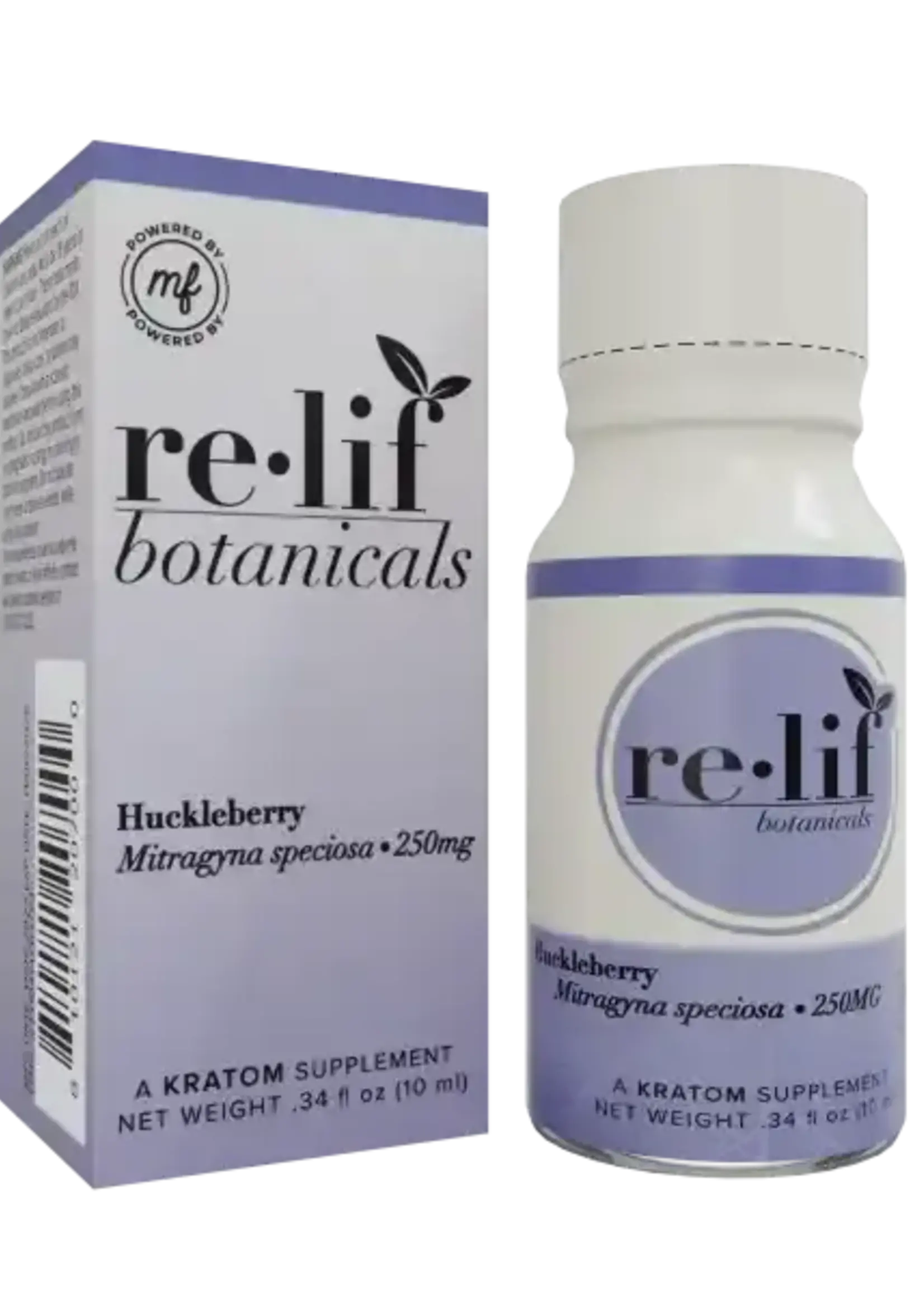 Relif Botanicals Relif Botanicals Kratom Extract Shot 250mg Huckleberry