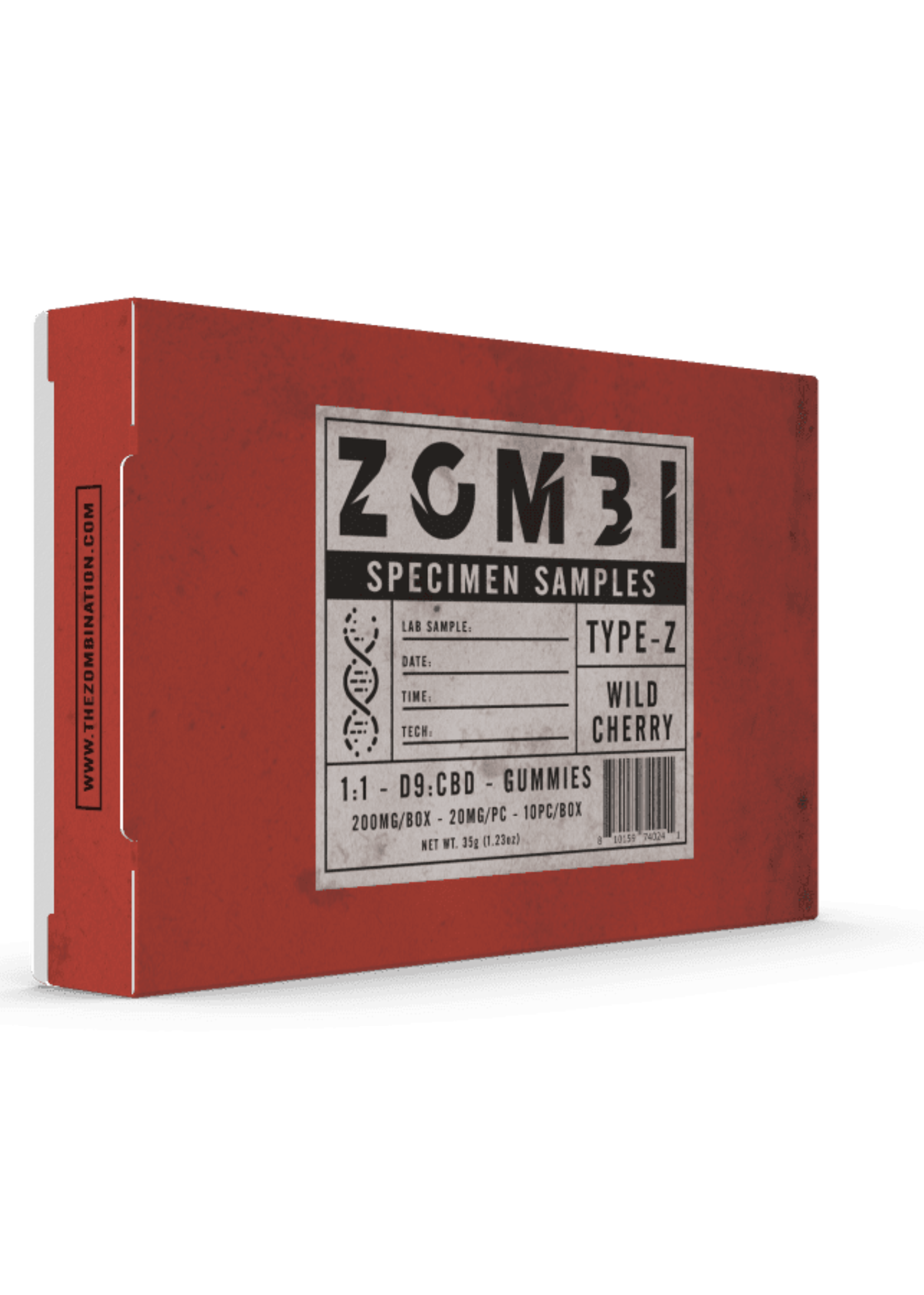 Zombi Zombi Edibles 200mg D9 Cherry 20mg Per Piece