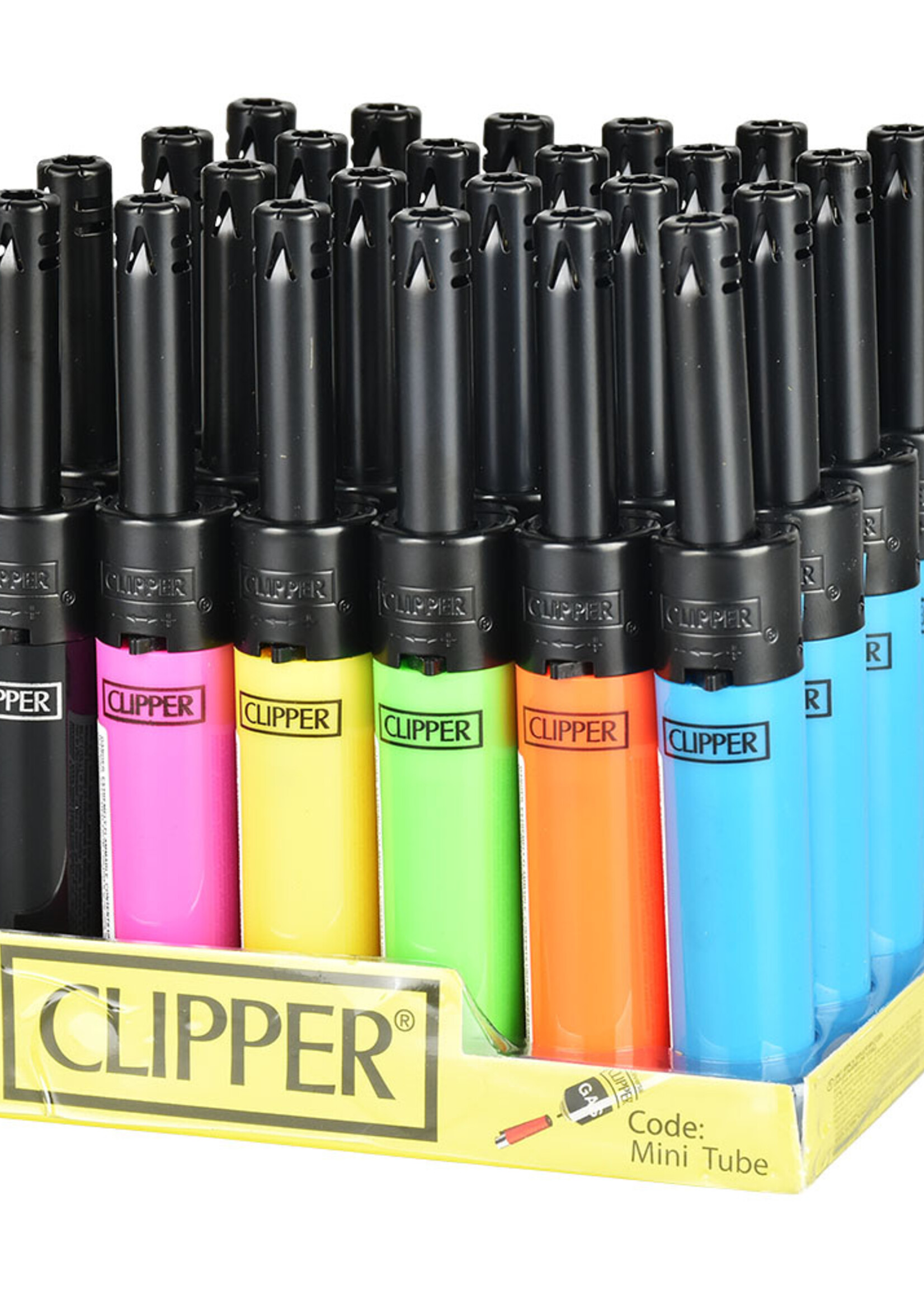 Clipper Clipper Mini Tube Lighter Fluorescent Assorted Colors