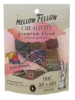 Mellow Fellow Mellow Fellow M-Fusions Bag 1000mg Creativity Blend Fruit Punch 20 Cnt