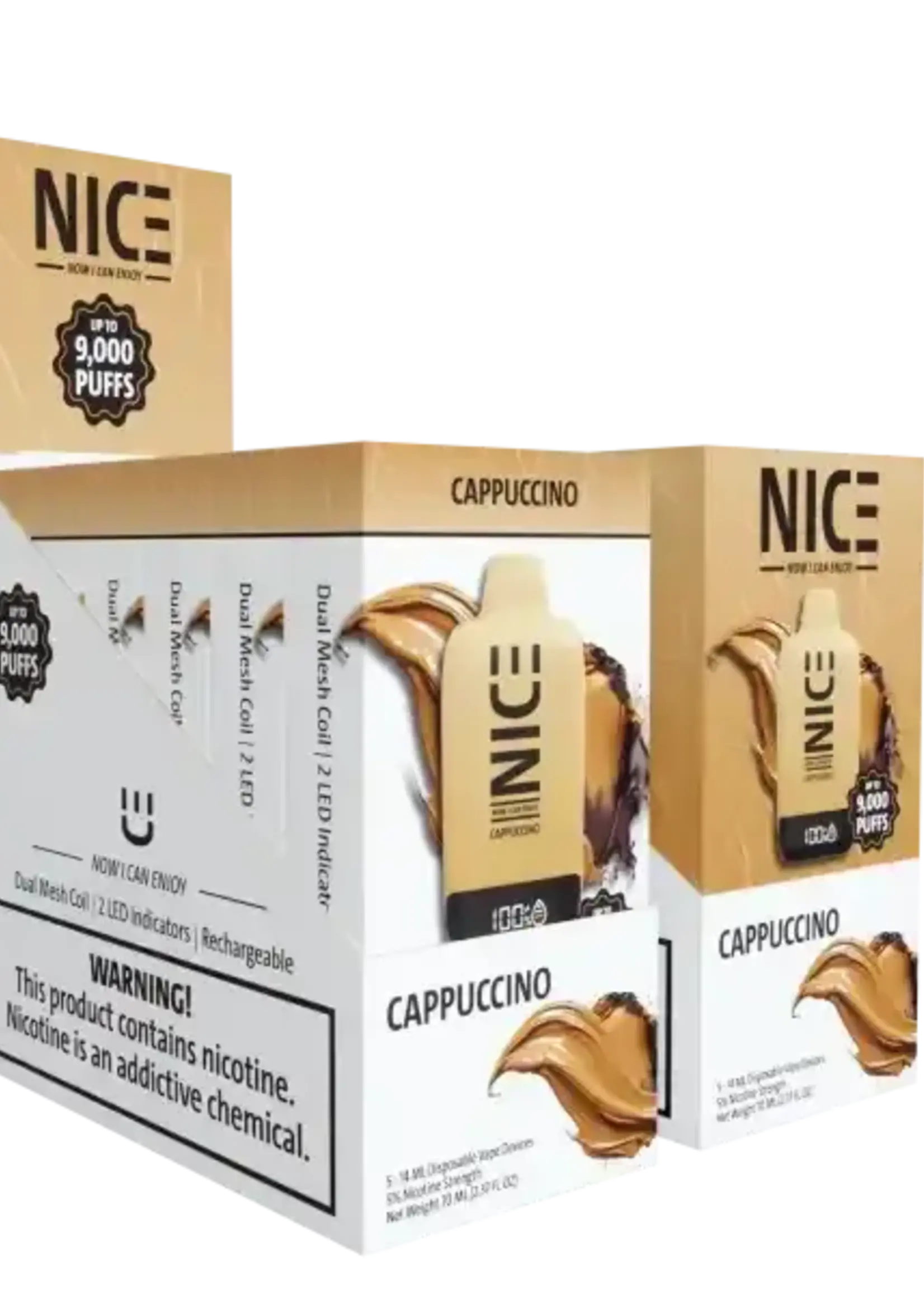 NICE NICE Disposable Vape 9000p Cappuccino