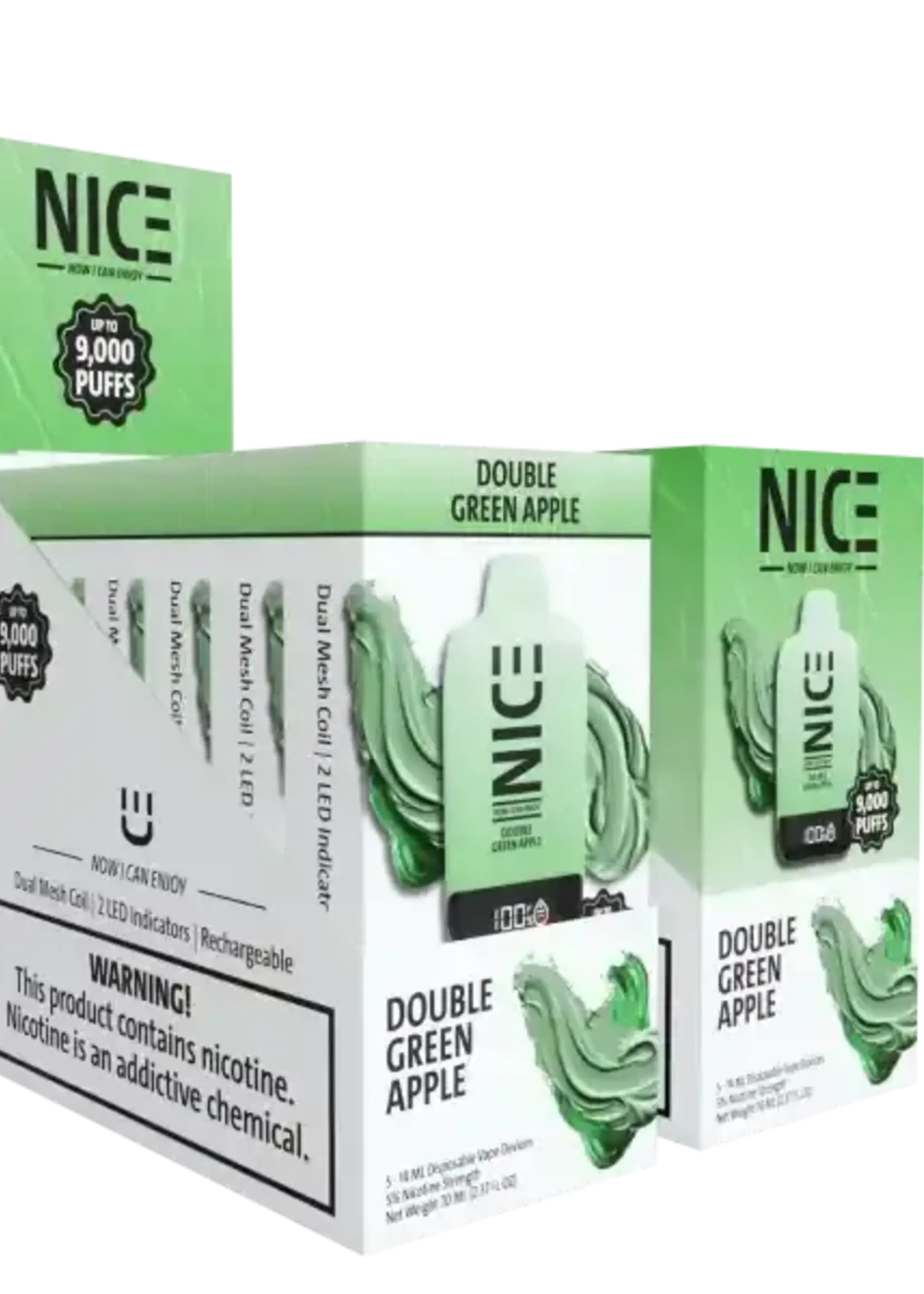 NICE NICE Disposable Vape 9000p Double Green Apple
