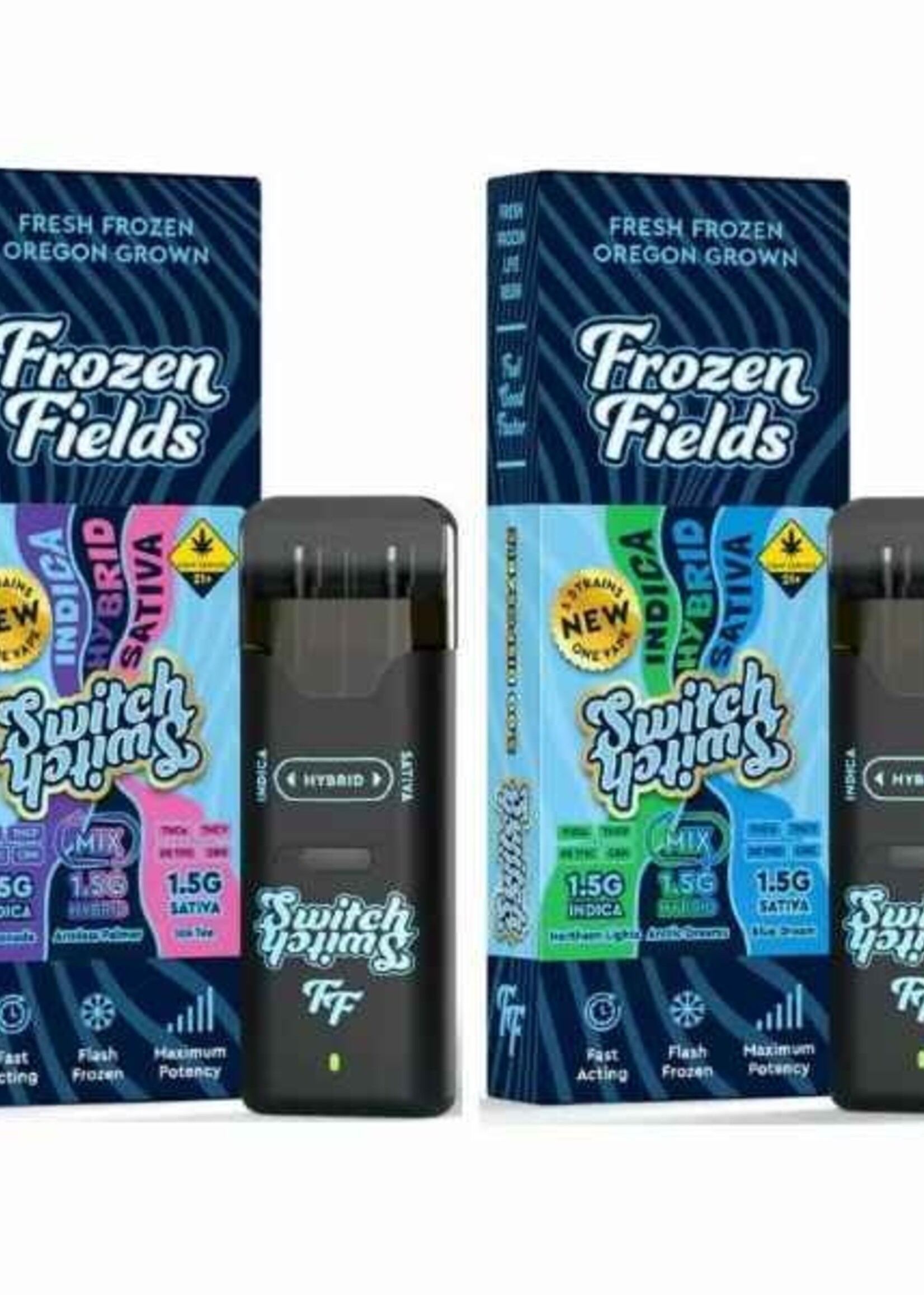 Frozen Fields Frozen Fields - 3 Strains One Vape- SWITCH Device - 3G Artic Dreams
