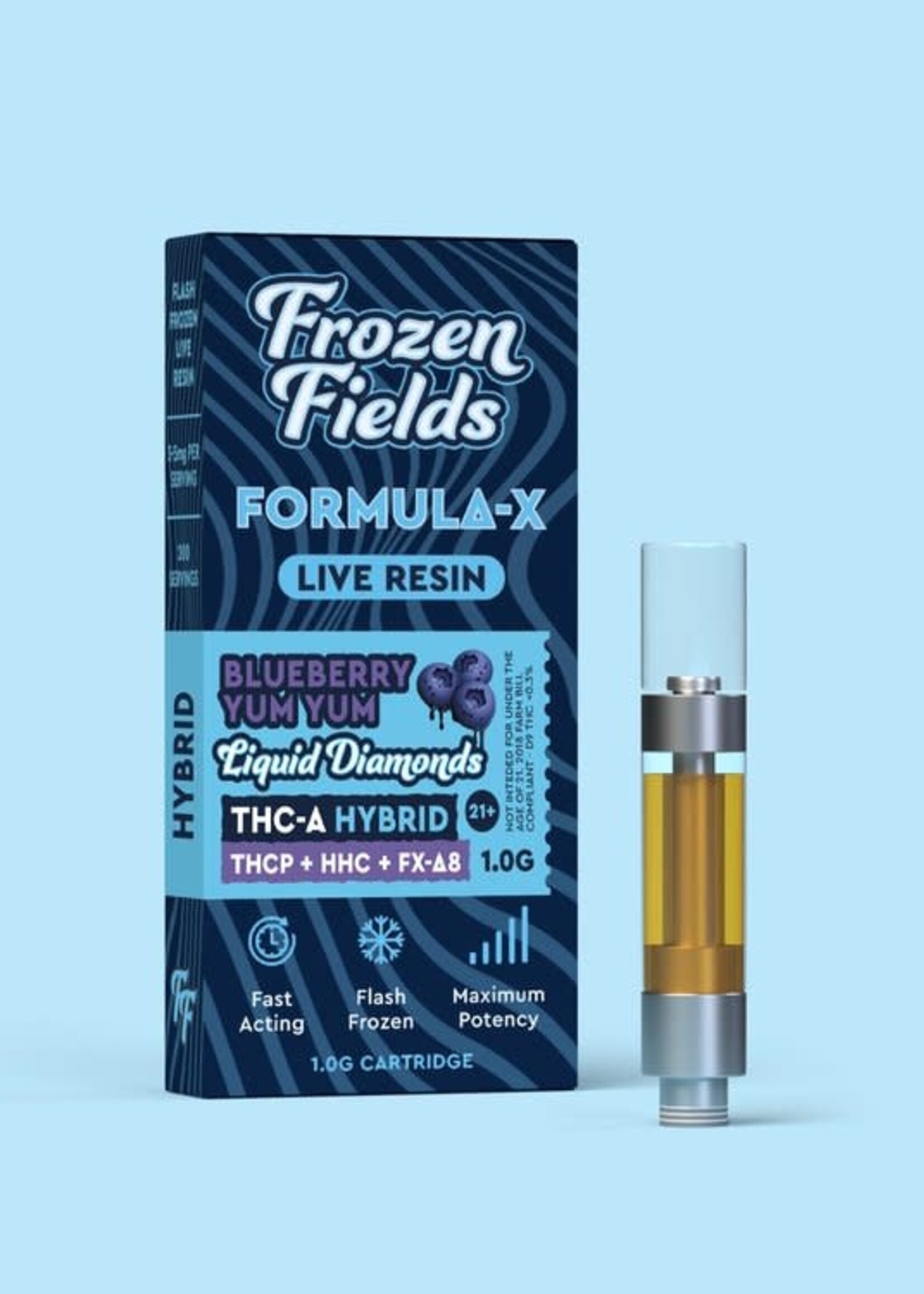 Frozen Fields Frozen Fields - Formula-X - Cartridge - Live Resin - 1 G Blueberry Yum Yum