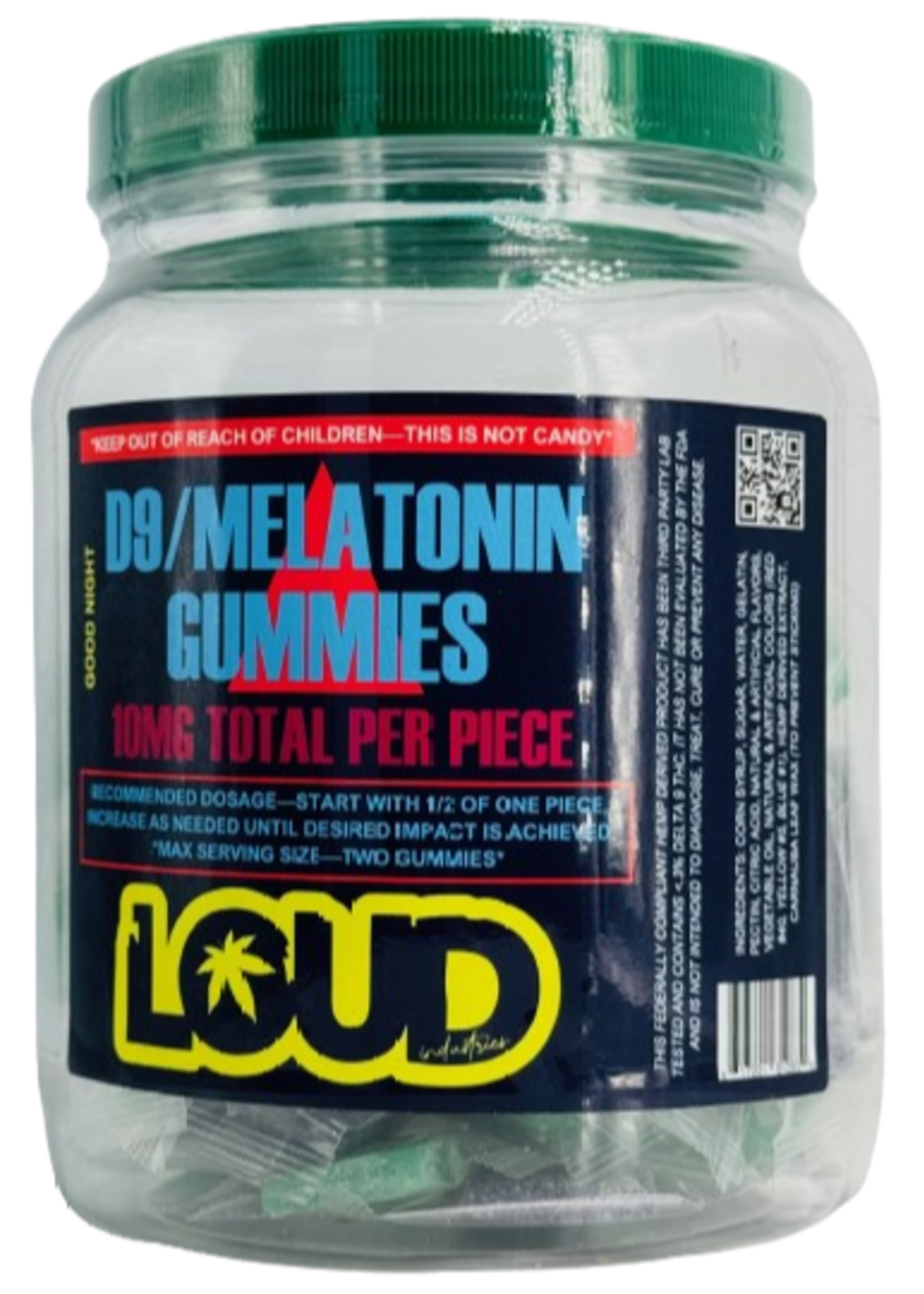 Loud Industries Loud D9/Melatonin Gummies 10mg Each