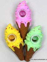 4.5" Ice Cream Silicone Hand Pipe