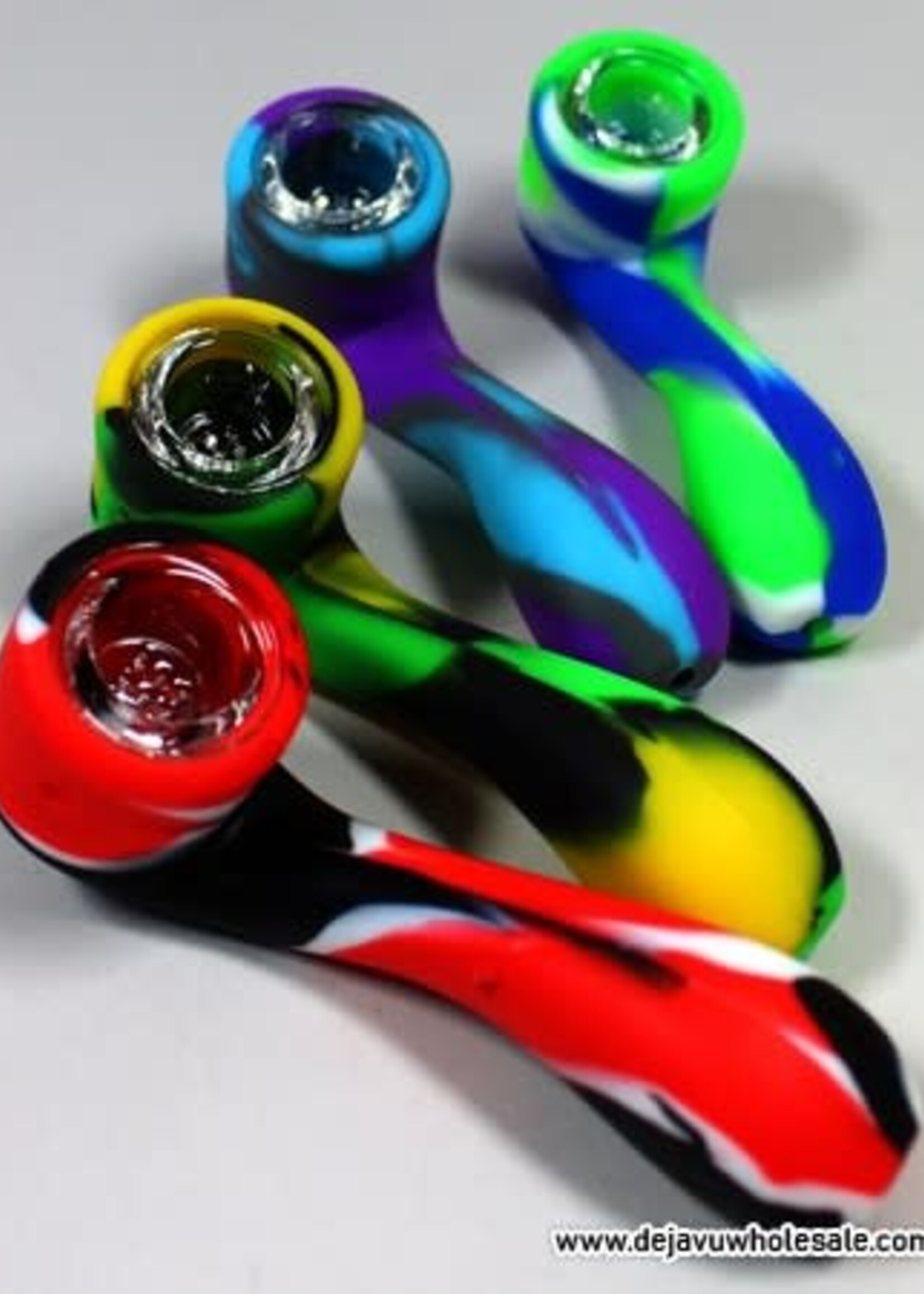 4.5'' Silicone Regular Print Sherlock hand pipe