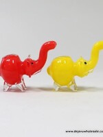 3" Elephant Glass Bubbler