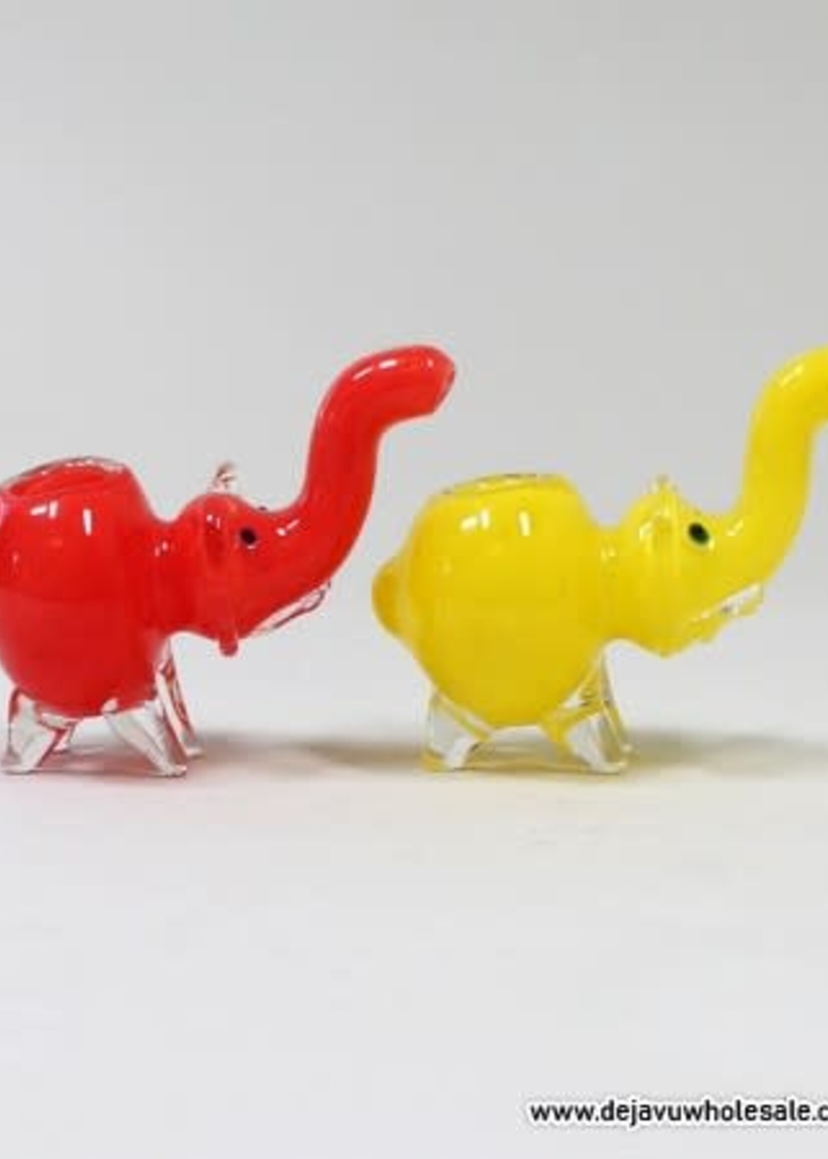 3" Elephant Glass Bubbler