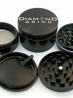 Diamond Grind Diamond Grind 90mm 4 Part Anodized Black
