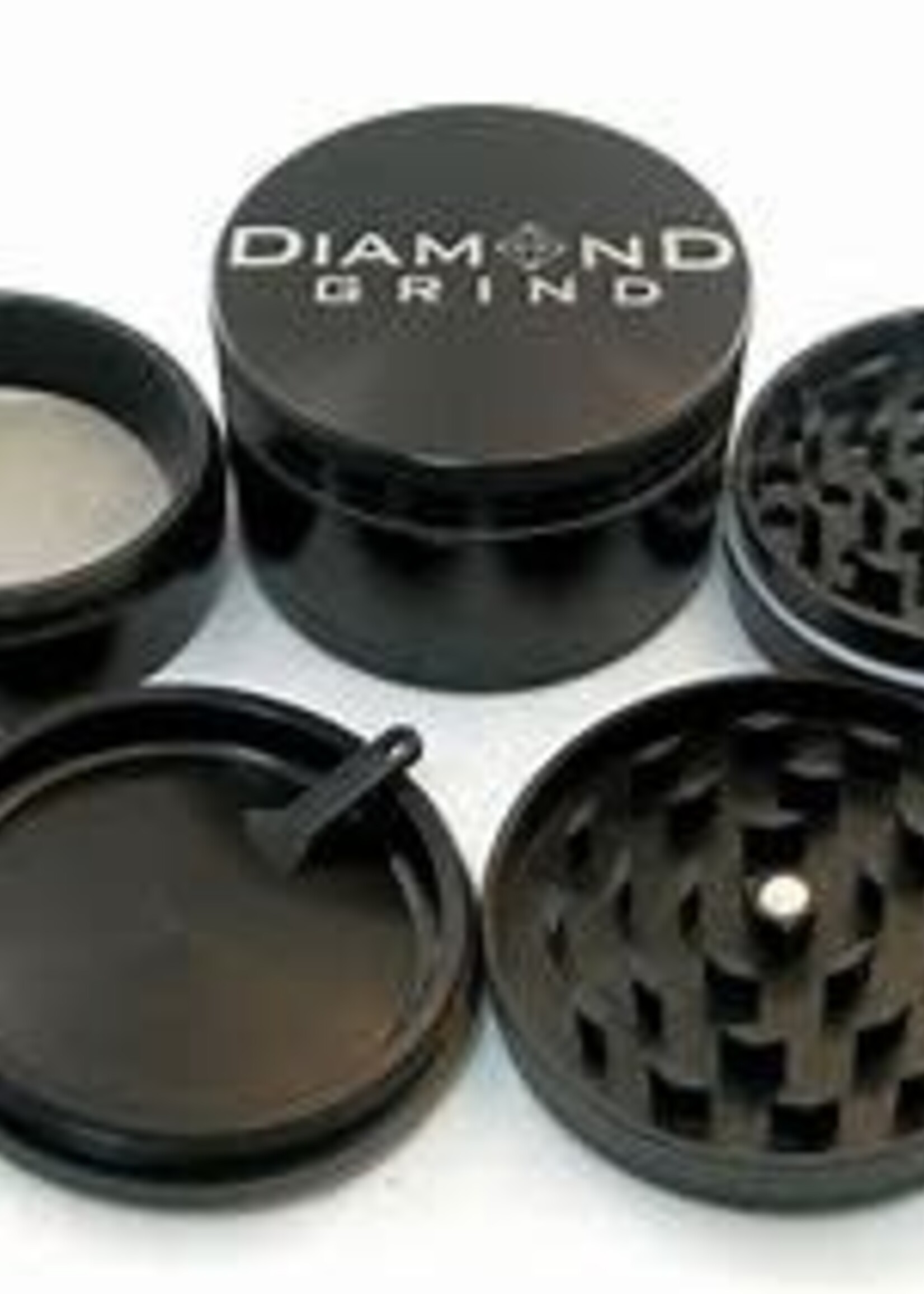 Diamond Grind Diamond Grind 90mm 4 Part Anodized Black