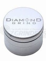 Diamond Grind Diamond Grind 90mm 4 Part Anodized Silver Aluminum