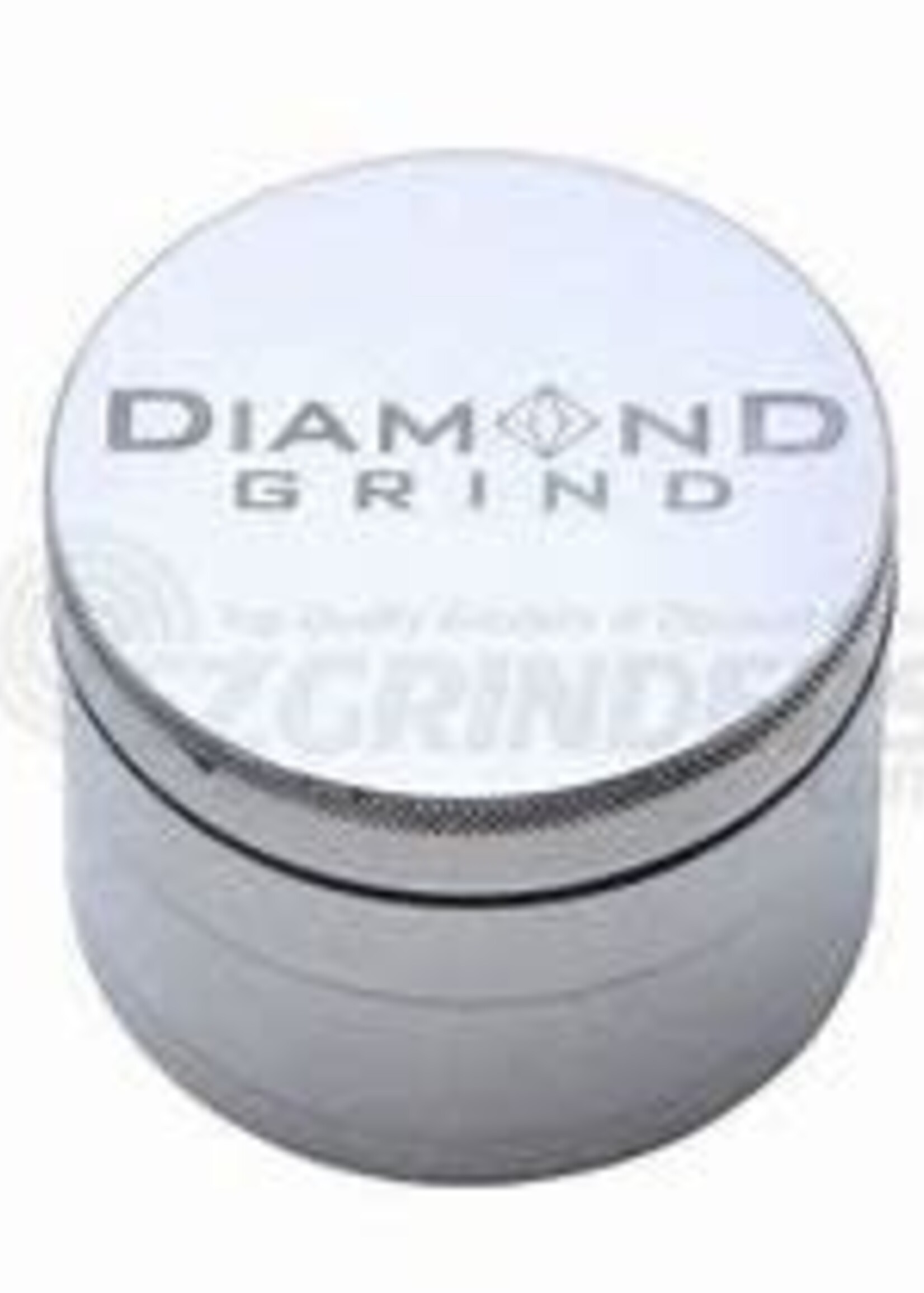 Diamond Grind Diamond Grind 90mm 4 Part Anodized Silver Aluminum