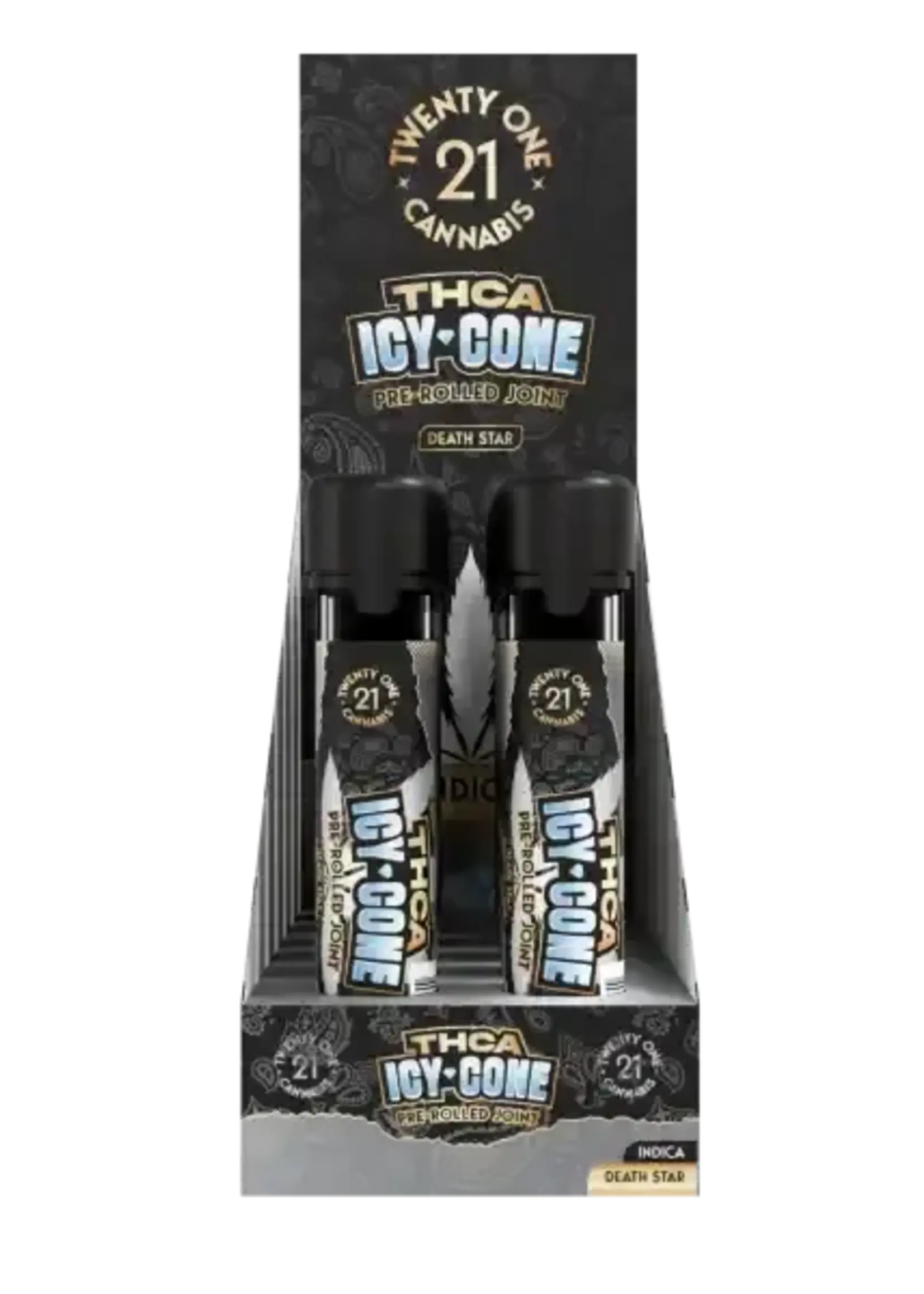 Twenty One Twenty One - Prerolls - 2g - THCa - Icy Cones - Death Star (Indica)