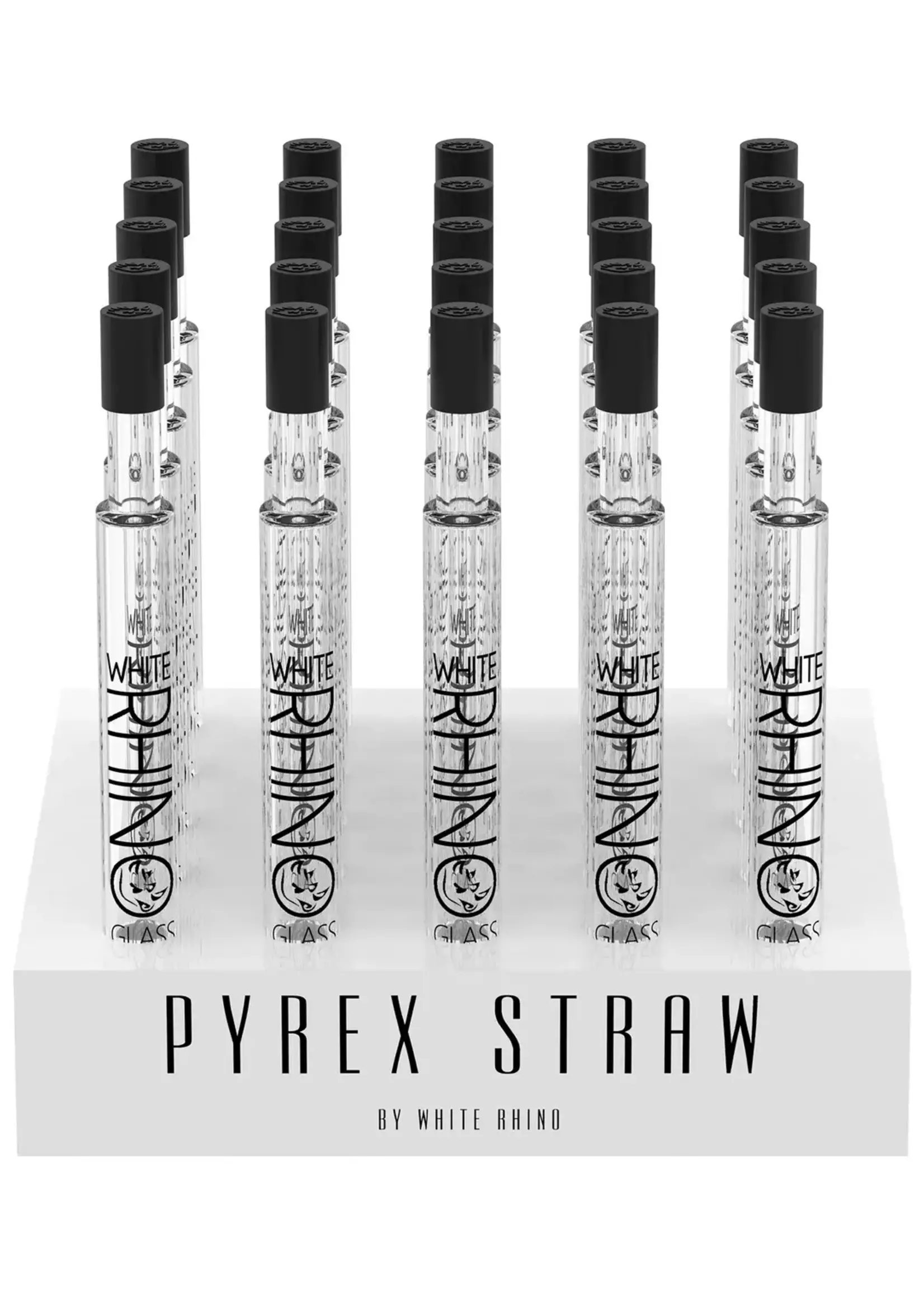 White Rhino White Rhino Glass Straw Pyrex V2